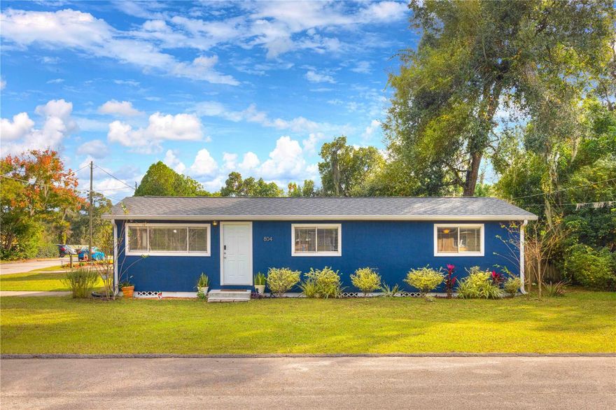 Introducing your perfect starter home in DeLand! This charming 3-bedroom, 1-bathroom gem sits on a spacious corner lot, offering both convenience and character. Just one block away, you'll find Freedom Playground, perfect for family outings and outdoor fun.
Located close to downtown DeLand and Stetson University, this home puts you at the heart of it all, with shopping, dining, and cultural attractions within easy reach.
Step outside, and you'll discover a delightful outdoor shower, perfect for refreshing moments on sunny Florida days.
This home has been lovingly maintained, boasting a new roof and new laminate flooring, ensuring durability and style. It's move-in ready, so you can start making memories right away.  **MLS Info is intended to be correct but is not guaranteed and all information must be verified by buyers.**
Don't miss this opportunity to own a well-maintained, move-in-ready home in a prime DeLand location. With its perfect size, corner lot, and proximity to amenities, it's a wonderful place to call home. Schedule a showing today and make this charming property your own!