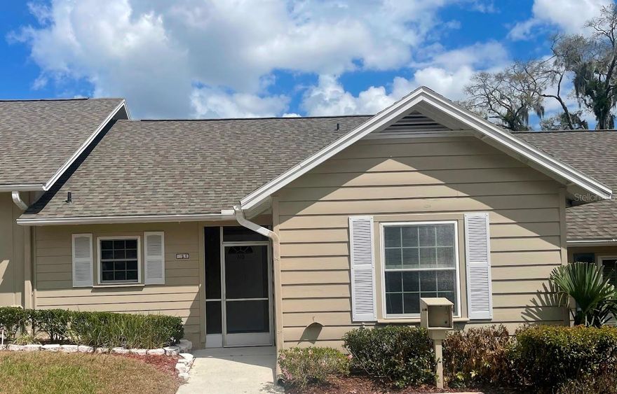 ** $4,000 buyer credit towards closing costs, rate buy down or price! ** This move-in ready villa has been thoughtfully updated with renovated kitchen (2022), new water heater (2024), roof (2023), and HVAC (2024). Step inside to find an inviting open floor plan featuring a modern kitchen and cabinetry, granite countertops, breakfast bar, and pass-through window for easy entertaining. The dining and living areas showcase soaring vaulted tongue-and-groove wood ceilings, abundant natural light, and updated laminate flooring throughout. NO carpet here!
Double sliding doors lead to an oversized screened patio, perfect for enjoying peaceful mornings or relaxing evenings. The spacious primary suite includes an en-suite bath with newer vanity, countertop, and updated fixtures. A generous secondary bedroom with ample closet space is located at the front of the home, adjacent to the second full bath. Convenient hallway laundry completes the interior. This low-maintenance lifestyle is enhanced by the condo association, which covers exterior maintenance, lawn care, and pest control. The community is golf cart friendly, with a dedicated golf cart parking space right outside the unit.
Errol Club Villas offers lush landscaping and a prime location just off SR-429, providing quick access to downtown Orlando, theme parks, Mount Dora, Sanford, and Lake Mary. Don’t miss this opportunity to own a turnkey villa in one of Apopka’s most desirable communities—schedule your showing today! Motivated Seller!