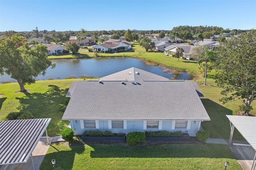 Your Waterfront Oasis Awaits in Kings Point!
Imagine waking up to sparkling water views every day in this lovely 2-bedroom, 2-bathroom waterfront condo nestled in the highly sought-after, active 55+ community of Kings Point in Sun City Center.
This charming condo offers the perfect blend of comfort and convenience. You'll appreciate the ease of a covered carport right outside your door, and a welcoming, screened-in side porch provides a pleasant entryway.
Inside, the common areas feature low-maintenance laminate flooring, with tile in the kitchen and cozy carpet in the bedrooms. The kitchen is the heart of the home, offering an open flow with views into the dining and living rooms—perfect for entertaining! The dining room also features attractive built-in cabinets for extra storage and display.
The primary bedroom is a true retreat with a private en suite bathroom featuring a walk-in shower. The second bedroom is nicely sized and sits conveniently next to the second full bathroom, which includes a tub.
The real highlight is the Florida room across the back of the condo. It's the ideal spot to relax, sip your coffee, and soak in the beautiful water views that make living here so special.
You’ll love the gated community of Kings Point, which has amazing facilities, pools, clubs and events just waiting for you to enjoy. Located between Sarasota and Tampa, this home is perfectly positioned for a convenient ride to airports, great shopping, dining, and professional entertainment. With easy access to award-winning, sandy beaches, you’ll experience the best of all worlds—without the stress of big city life. Leave the hustle behind and embrace a new chapter in Sun City Center, Florida, the state's top-ranked and most affordable 55+ retirement community.