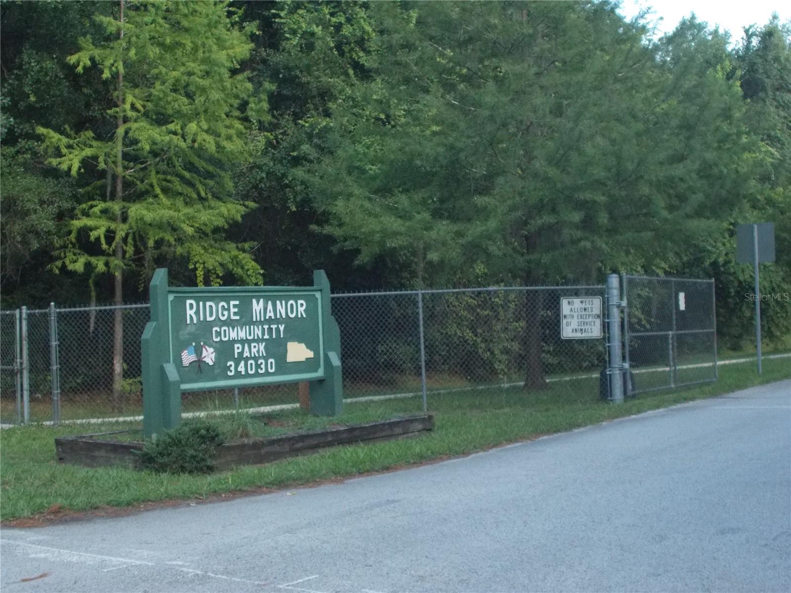 RIDGE MANOR ESTATE - Land