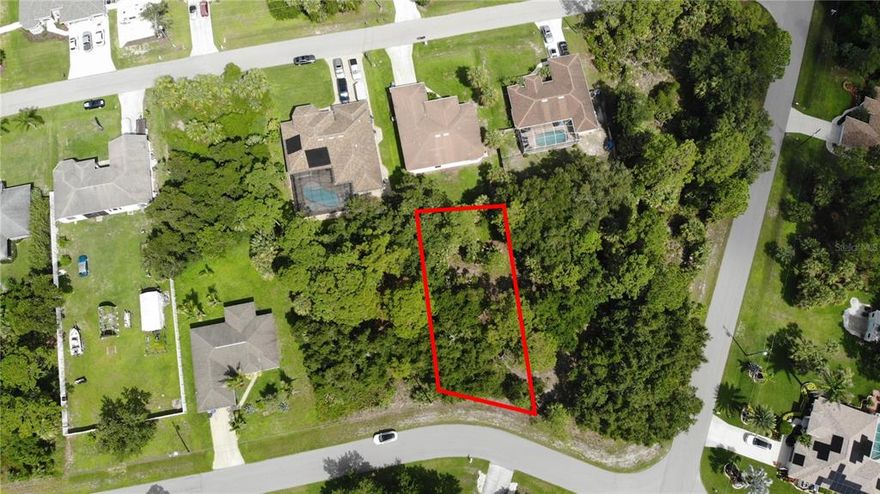***PRICED REDUCED TO CURRENT MARKET VALUE*** Welcome to North Port!!! This beautiful oversized single lot is waiting for your Florida dream home to be built on. This lot has perfect location because you're less than 10 minutes from I-75 and 10-15 minutes away from restaurants and shops. Very quiet and private neighborhood but not far out from the city. Englewood and Boca Grande beaches are only 30 minutes away. No flood zone so flood insurance is not required!! Come and check this out before it's too late!