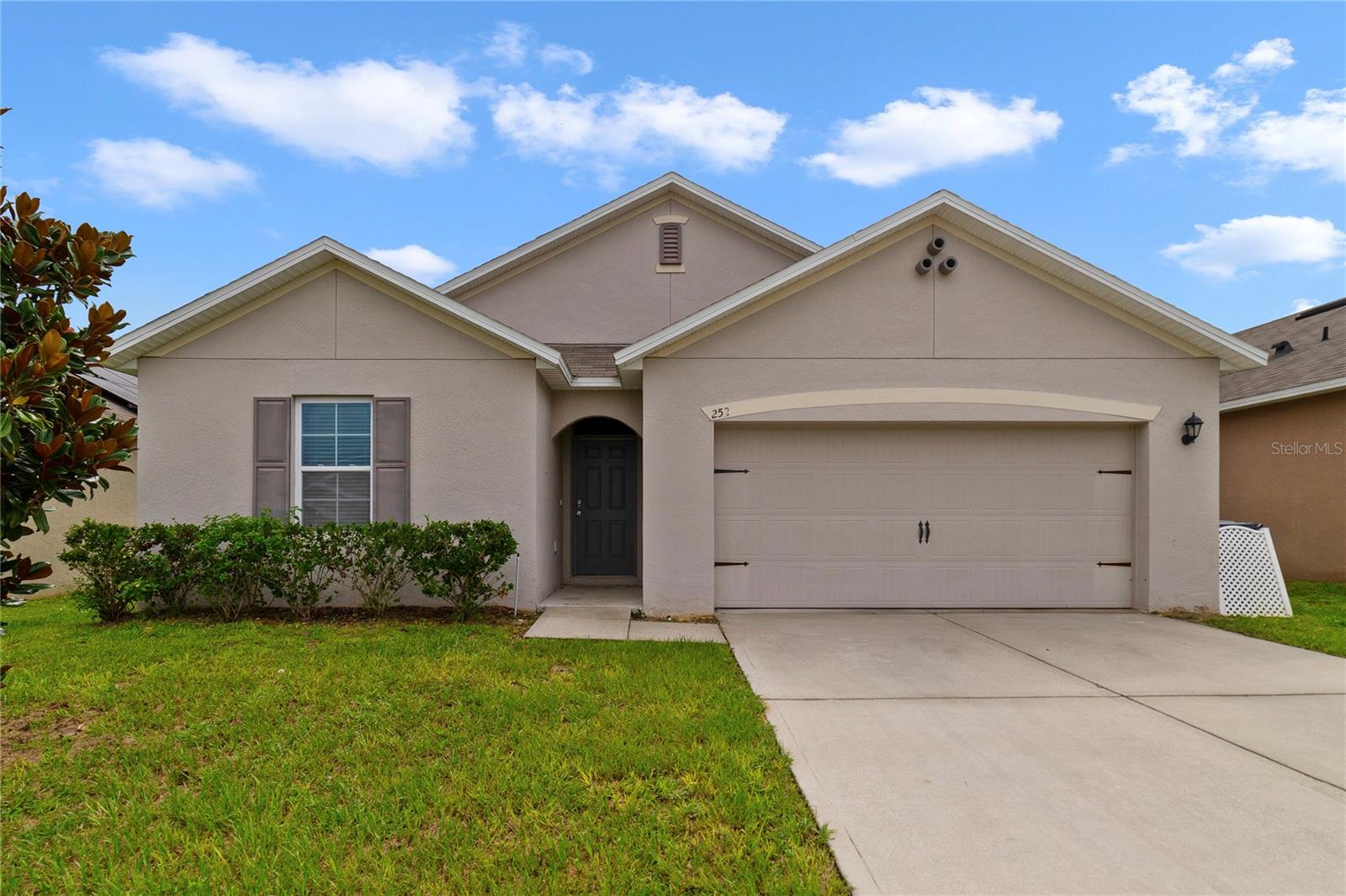 This charming 4-bedroom, 2-bathroom single-family home is located in the desirable community of Willow Bend, just minutes from shopping, dining, golf, and Central Florida’s world-class attractions. Step inside to find a spacious, open floor plan filled with natural light. The kitchen features plenty of counter space, ample cabinetry, and a convenient island. The living and dining areas flow seamlessly together, making it perfect for both entertaining and everyday living. The primary suite offers a peaceful retreat with a private en-suite bathroom and generous closet space. Three additional bedrooms provide plenty of room for family, guests, or a home office. Outside, enjoy the large backyard — ideal for gatherings, outdoor activities, or simply relaxing in the Florida sunshine. Additional highlights include a 2-car garage, low HOA fees, and access to community amenities such as a community pool and a playground. Whether you’re searching for a primary residence or investment property, this home offers endless potential in a prime location.