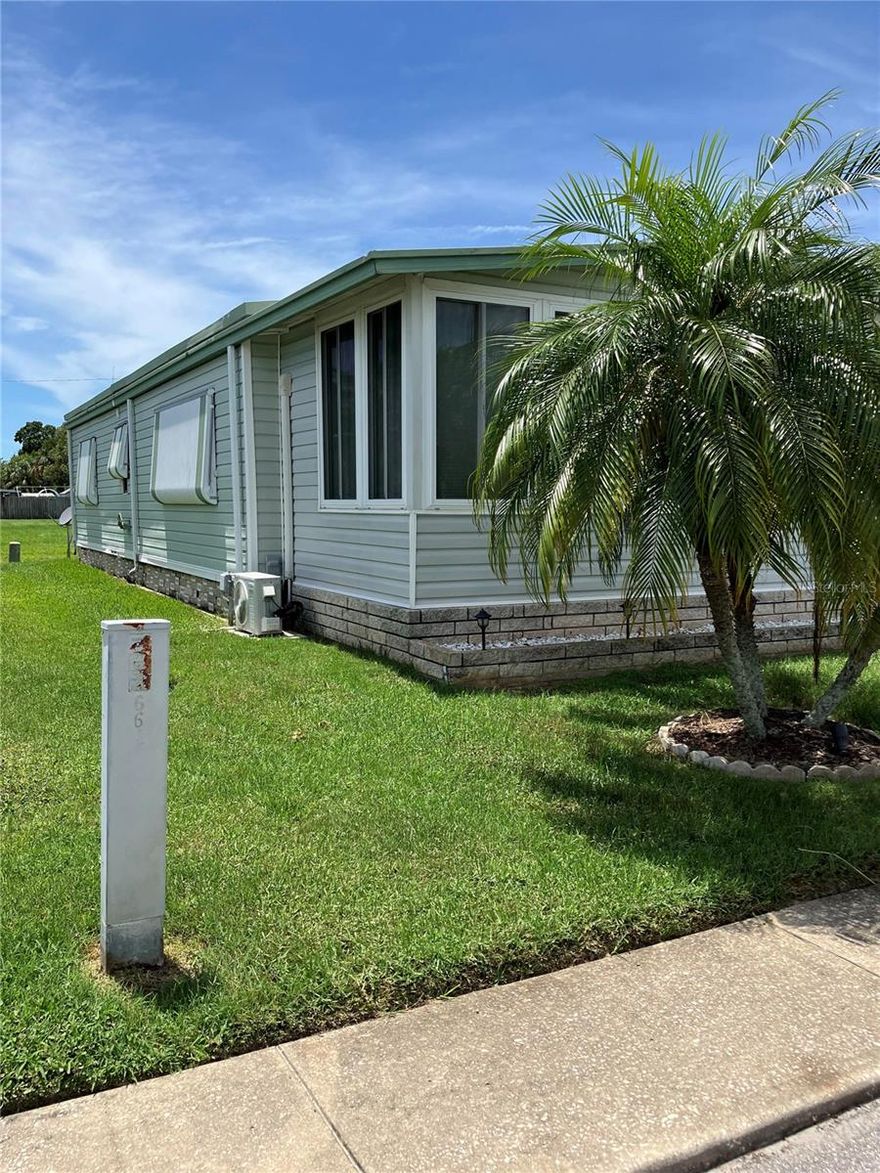 Under contract-accepting backup offers. Double wide move in condition. Low HOA fee of $ 143 monthly which includes Pool, Clubhouse, Shuffleboard, Ground maintenance, On site manager, Trash. 

Measurements are approx. Sold As Is. Buyer to verify all information that is deemed to be accurate.