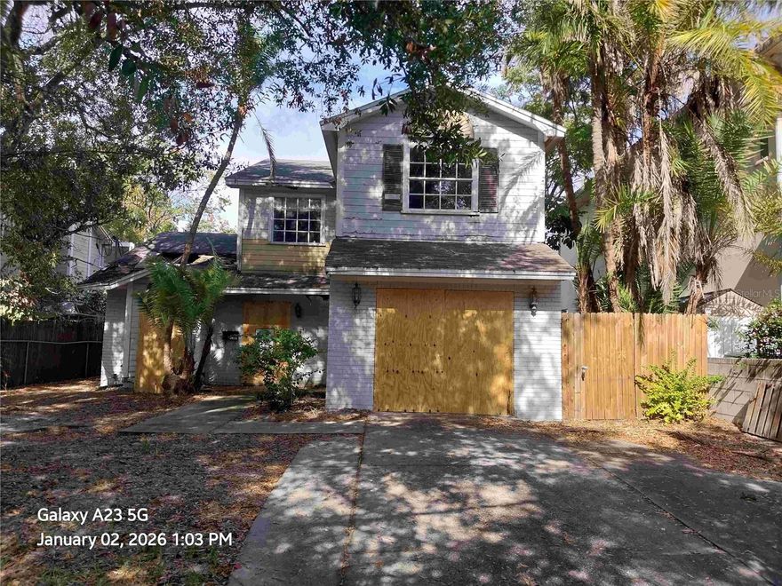 Come see one of South Tampa’s prime residential properties. This 3-bedroom, 2.5 bath, 2-story home offers outstanding potential! This home is ideal for a complete renovation or a rebuild. The interior has a versatile layout that is perfect for customization, or you can completely rebuild on the spacious 5000 sqft lot, making it perfect for Investors, general contractors, or custom home builders, excellent project for discerning Buyers seeking a project with high returns. This home is nestled just minutes from the scenic Bayshore Boulevard - famed for its waterfront promenade, jogging and biking paths - and the vibrant Amature Works district where you can dine at many of the local restaurants, and fine dining venues. Convenient proximity to the Port of Tampa ensures convenient connections for commerce and travel, while nearby major roadways, including the Selmon Expressway toll road, I-75 Fwy, as well as I-4 Fwy for seamless commutes throughout the Tampa Bay area and beyond. Live in one of Tampa's most sought after neighborhood communities - to find a home like this is a rare opportunity to own!