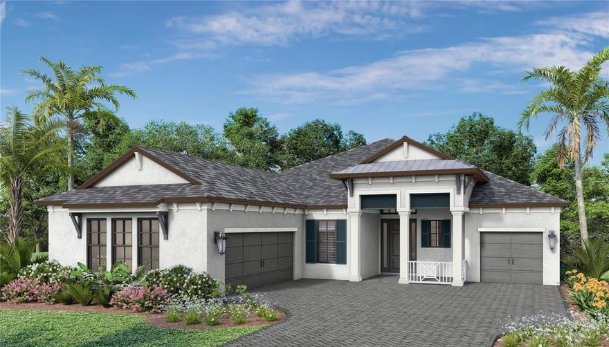 Don’t miss out on a slice of heaven.This is an opportunity to purchase a beautiful new home in NW Bradenton at Tideline by Neal Signature Homes. This 3 bedroom, 3 bath Genoa Feature Home is beautiful, move in ready with WARRANTY.  Imagine enjoying the magnificent sunset’s entertaining family and friends in your Great Room which also encompasses your Dining Room and Gourmet Kitchen with massive island to gather around and share a meal and a story.  Your pocket sliders open out onto your spacious lanai and gorgeous pool which seems to disappear into the landscape of the lake.  Pause for a moment and you may be lucky enough to see one of our resident Bald Eagles or Pink Roseate Spoonbills.  It’s all very serene, surrounded by nature, Palma Sola Botanical Gardens, Gearldson Farms and Robinson Preserve….What’s not to Love?