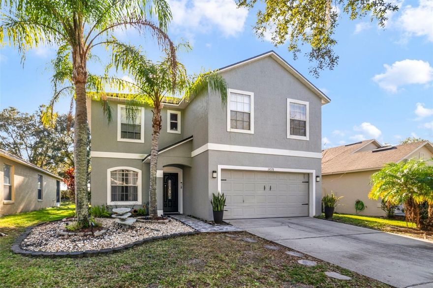 A welcoming blend of style, expertly designed space, and peace of mind starts here in one of East Orlando’s most established communities – where an UPDATED A/C (2024) and NEWER ROOF (2022) set the stage for effortless living inside the GUARD GATED community of Stoneybrook East!  Large-format PORCELAIN TILE flooring and an airy, open layout keep everything feeling fresh and modern, perfectly complementing a main level designed for everyday living and easy entertaining. A flexible space at the front of the home that can function as formal living, a home office, or a secondary family area, while the  heart of the home brings the family room, dining area, and kitchen together in one seamless flow. The timeless kitchen offers ample cabinetry topped with crown molding, an ISLAND with bar seating, sleek countertops, a stylish backsplash, UPGRADED STAINLESS STEEL APPLIANCES, and a large undermount sink positioned beneath a window that floods the space with natural light. A convenient half bath completes the main floor. Step outside to your PRIVATE SCREENED POOL and COVERED LANAI, creating the perfect backdrop for weekend relaxation, outdoor dining, or hosting friends year-round. All bedrooms are thoughtfully located upstairs, including your generous PRIMARY SUITE with a decorative double tray ceiling, DUAL CLOSETS (one walk-in), and a private en-suite bath. One of the guest bedrooms even features en-suite access to the second full bath, offering a versatile bonus or fourth bedroom option – ideal for guests, a home office, or a playroom. Living in Stoneybrook East means enjoying true RESORT STYLE AMENITIES, including a junior Olympic-size pool, fitness center, clubhouse, playground, sports courts, recreation fields, multiple guard gated access points, on-site property management, and a full calendar of community events! The location places you just minutes from the golf course, TOP-RATED SCHOOLS, SR 528 and SR 408, Waterford Lakes Town Center, and Downtown Avalon Park – making this one of East Orlando’s most desirable addresses. A gated community, a private pool, flexible living spaces, and major upgrades already in place – this Stoneybrook East home checks all the boxes. Call today to schedule a tour! **Seller may consider buyer concessions if made in an offer**