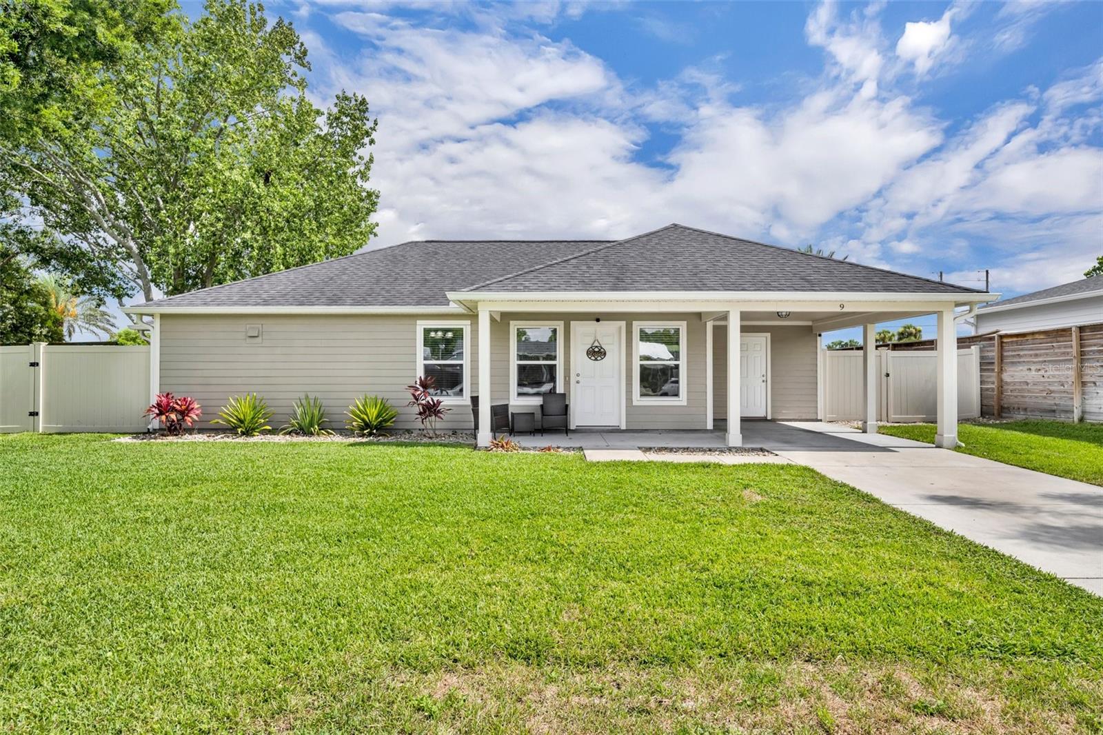 One or more photo(s) has been virtually staged. Welcome home to Summerset Terr! Discover your bright and perfectly maintained haven in the heart of Casselberry, just 5 years young (built in 2019). This charming 4-bedroom, 2-bathroom residence spans approximately 1,199?sq?ft on a generous 0.21-acre fully fenced lot. Enjoy this open layout flooded with natural light, a functional eat-in kitchen with ample cabinet storage and great counter space- perfect for everyday living or hosting loved ones. You’ll like convenient carport parking and lovely green space—no HOA! Located in a quiet cul-de-sac within easy reach of top-rated schools and great private schools like The Geneva School and Smith Prep. Commuting is a breeze with quick access to Route 17-92 and I-4. Enjoy the awesome scenic nearby parks, fishing docks, tons of community events weekly, walking trails, all the shops you need, dining, and Casselberry Golf Course—all within a short drive. Whether you're just starting out or downsizing, this well maintained home combines comfort with flexible living. It’s move-in ready and perfectly positioned in a vibrant community rich with amenities and convenience.