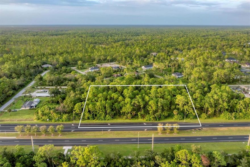 Prime Commercial Opportunity on Tamiami Trail! GC ZONED!FRONT AND THE BACK! RARE!
The property spans approximately 2.17 acres (about 94,525 square feet).
2.17 acres equals roughly the size of two football fields laid side by side.
Welcome to 11201 Tamiami Trail S, an exceptional property located in the heart of North Port, one of the fastest-growing cities in Florida. Situated directly on U.S. 41 with outstanding visibility and high traffic counts, this property offers endless possibilities for your business or investment.
Key Highlights:
Prime location with excellent signage and exposure,
Direct access on Tamiami Trail (U.S. 41),
Close to major retailers, restaurants, and new development,
Zoned for a wide variety of commercial uses,
High-growth area with strong demand and expansion.
Whether you are looking to establish your own business, expand your portfolio, or secure a valuable investment in a thriving corridor, this property delivers unmatched potential. North Port continues to attract new residents and businesses, making this the perfect time to secure your spot along one of Southwest Florida’s busiest roads close to WELLEN PARK.Excellent location, peaceful neighbourhood, minutes from I-75 and Tamiami Trail! North Port is the perfect place to call home, with a central location to shopping, dining, golfing, entertainment, medical facilities, award-winning beaches, and the Spring Training home of the 2021 World Series Champions, the Atlanta Braves. You don't want to miss this opportunity to see this incredible home in person. All information is deemed reliable but not guaranteed; buyer to confirm all.