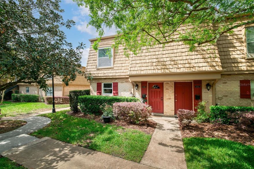 Welcome to this spacious and well-maintained 2 story townhome in the heart of Winter Park, located in the highly sought-after Four Seasons community. This 2-bedroom, 1.5-bath unit offers 1,266 square feet of comfortable living space with a functional layout, abundant natural light, and thoughtful updates throughout. Step inside to find a spacious kitchen, renovated in 2016, featuring wood cabinetry, granite countertops, black appliances, and a dishwasher replaced in 2023, perfect for everyday cooking and entertaining.  Just off the kitchen, enjoy a dedicated dining area, ideal for hosting dinners or creating a flexible space for a home office or additional seating. The inviting living room provides plenty of space to relax and gather, with sliding glass doors that lead to your private, fully fenced, tree-shaded patio complete with a storage shed - an ideal spot to enjoy your morning coffee or unwind in the evenings. The patio also offers convenient access to your covered, deeded carport space, #49. Both bedrooms are generously sized, with the primary bedroom featuring dual closets and a ceiling fan for added comfort. The home includes a full bathroom and a convenient half bath, both thoughtfully updated with new toilets and upgraded vanities, including a quartz countertop and stylish shiplap accent in the guest bath. Additional interior highlights include custom closet features, a laundry closet with a new stackable washer and dryer(included), ceiling fans and blinds throughout, fresh interior paint (2024), and an HVAC system updated in 2023, providing peace of mind and modern convenience. Residents of Four Seasons enjoy access to a variety of amenities including 3 swimming pools, a clubhouse with fitness center, tennis and shuffleboard courts, all within a quaint, established neighborhood with tree-lined walkways.  Ideally located just minutes from Ward Park, Winter Park Pines Golf Club, YMCA, AdventHealth Winter Park, and the Center for Health & Wellbeing. Enjoy easy access to shopping and dining along Aloma Avenue including Publix, Sprouts, and Aldi, as well as being less than 10 minutes from Park Avenue’s renowned restaurants and boutiques. Conveniently located near SR 436 with quick access to 417 and 408, and approximately 25 minutes to Orlando International Airport.  Zoned for top-rated schools: Brookshire Elementary, Glenridge Middle, and Winter Park High School. Don’t miss your opportunity to own in one of Winter Park’s most desirable communities—schedule your private showing today!