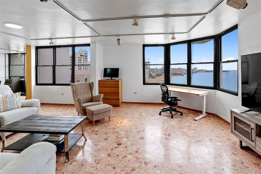 Spacious and bright, this 2-bedroom oceanfront apartment in Condado PRincess Condominium offers breathtaking ocean views and direct beach access. The generous layout creates a comfortable and airy living space, perfect for enjoying the coastal lifestyle.
Ideally located in the heart of Condado, you’ll be within walking distance to everything—including St. John’s School, restaurants, cafés, parks, and the beach just steps away.
The building features a full generator, ensuring comfort and peace of mind year-round. With its unbeatable location, oceanfront setting, and beautiful views, this residence offers the very best of San Juan beachside living.