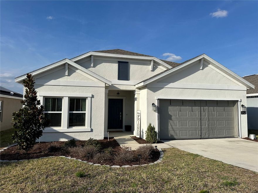 "Welcome home" to 751 Staffora Street! Fall in love with the bright, airy flow of this 2022 new-construction home, complete with SOLAR PANELS that provide the major perk of consistently LOW ELECTRIC BILLS. Thoughtfully elevated far beyond builder grade, this home features beautiful wainscoting, intentional pops of color, and a stunning custom media wall that makes the main living area instantly cozy and inviting. Step outside to enjoy cookouts on your covered back patio, or take a quick walk to enjoy one of your community amenities. The HOA (included in your rent) offers access to a resort-style pool, playground, and dog park. You’re also within 10 minutes of grocery stores, pharmacies, and retail including Port 27 at Lake Hamilton. Don't let "the perfect rental" slip away! Schedule your tour today!