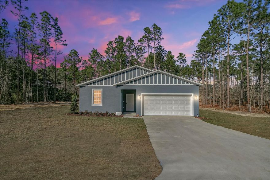 **PLEASE NOTE: 4-6 month build time from signed offer. Builder is not a custom home builder. If financing, builder requires buyer to qualify through construction loan.** Vacant lot for purchase individually OR you can BUILD A BRIJE MODEL 1543SF DREAM HOME ON THIS SPACIOUS LOT IN UPCOMING SILVER SPRINGS! NO HOA COMMUNITY! FLOOR PLAN ATTACHED! Building time-frame of approximately 4-7 months! Builder Brije LLC's 1543 floor plan features high 9'4" ceilings, walk-in closet in primary bedroom, walk-in shower with double vanity in primary bathroom, ceramic tiling in main areas, Quartz countertops in kitchen and bathrooms, indoor laundry room, and a spacious pantry are just some of the many admirable features of this home! ** Silver Springs Shores is a growing community just outside Lake Weir, with access to Ocala and the Villages. Please note- All information and measurements deemed accurate, but not guaranteed, need to be verified by purchaser/buyer's agent. Photos are of model home with same floor plan and same/similar finishings, depending on what materials are available to builder during construction. Schedule your private showing today!