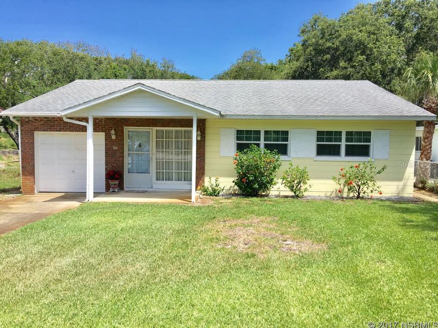 Location, location, location. Sounds of the ocean from your back yard. The BEACH is just steps away and beach walk over is directly across from 9th Avenue. This 3 bedroom, 1.5 bath BEACHSIDE home hosts: a family room, living room, dining area, breakfast bar, updated cabinets, most windows are updated, one car garage, updated A/C unit (inside and out and donât worry, the inside unit is located in the garage so you can enjoy your full nights sleep), lovely new paver screened porch, outside shower w/ hot and cold water.The backyard is fenced with beautiful plants, a large oak tree for shade, and still PLENTY of room for a pool! Best deal you will find BEACHSIDE NSB!! ;Water: City