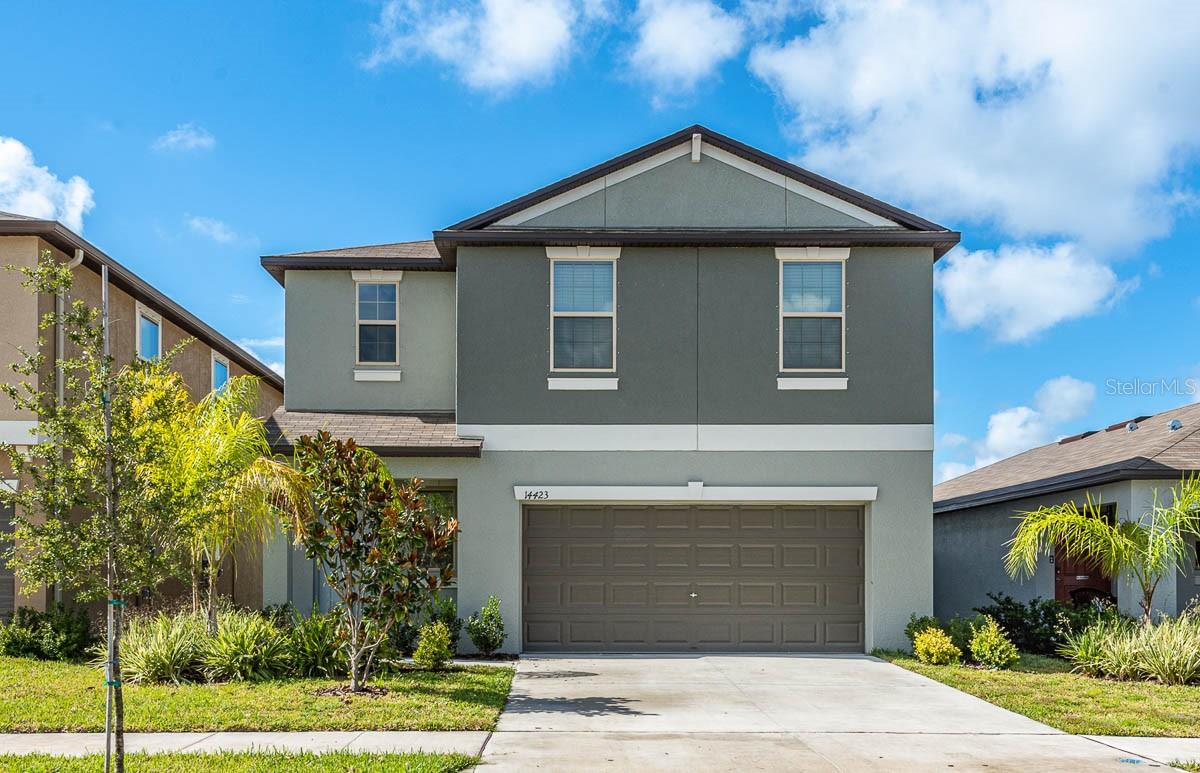 This spacious 1,914 square foot two-story home offers 4 bedrooms, 2.5 bathrooms, and a versatile second-floor flex space—ideal for a home office, playroom, or additional living area. The open-concept first floor seamlessly connects the living room, dining area, and kitchen, creating a welcoming space for everyday living and entertaining. The kitchen features beautiful cabinetry, granite countertops, and stainless-steel appliances including a refrigerator, range, microwave, and dishwasher. Upstairs, the large primary suite includes a private bath with dual vanity sinks and a walk-in closet, while the remaining three bedrooms share a full bathroom. Enjoy peaceful pond views from the expansive backyard and the convenience of a 2-car garage. Residents also enjoy access to community amenities including a sparkling pool and clubhouse, perfect for relaxing or socializing. As an added bonus, rent includes full lawn maintenance—mowing, shrub pruning, turf and plant fertilization, and pest control—saving you time and money. NOTE: Additional $59/mo. Resident Benefits Package is required and includes a host of time and money-saving perks, including monthly air filter delivery, concierge utility setup, on-time rent rewards, $1M identity fraud protection, credit building, online maintenance and rent payment portal, one lockout service, and one late-rent pass. Renters Liability Insurance Required. Call to learn more about our Resident Benefits Package.