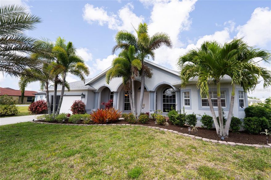 Discover the perfect blend of elegance and tranquility in this stunning 3-bedroom plus den, 2-bathroom residence situated on an oversized canal-front lot. Boasting over 2,100 square feet of meticulously maintained living space being offered Turnkey Furnished.

The chef’s kitchen features stainless steel appliances and bright breakfast nook flowing seamlessly ito the formal dining and family rooms—ideal for entertaining. A separate formal living room provides an elegant space for entertaining guests or enjoying quiet conversation away from the main living areas. Retreat to the private main suite, a true sanctuary offering dual walk-in closets and a spa-like ensuite with a signature Roman shower and separate soaking tub.

Step outside to the expansive screened lanai to enjoy breathtaking Florida sunsets and peaceful water views.
New roof and gutters 2023. Located in the highly sought-after Rotonda West community, you are minutes away from five premier golf courses, walking trails, and the pristine sandy beaches of Englewood and Boca Grande.

Whether you are looking for a primary residence, seasonal home or rental property this is a must see!