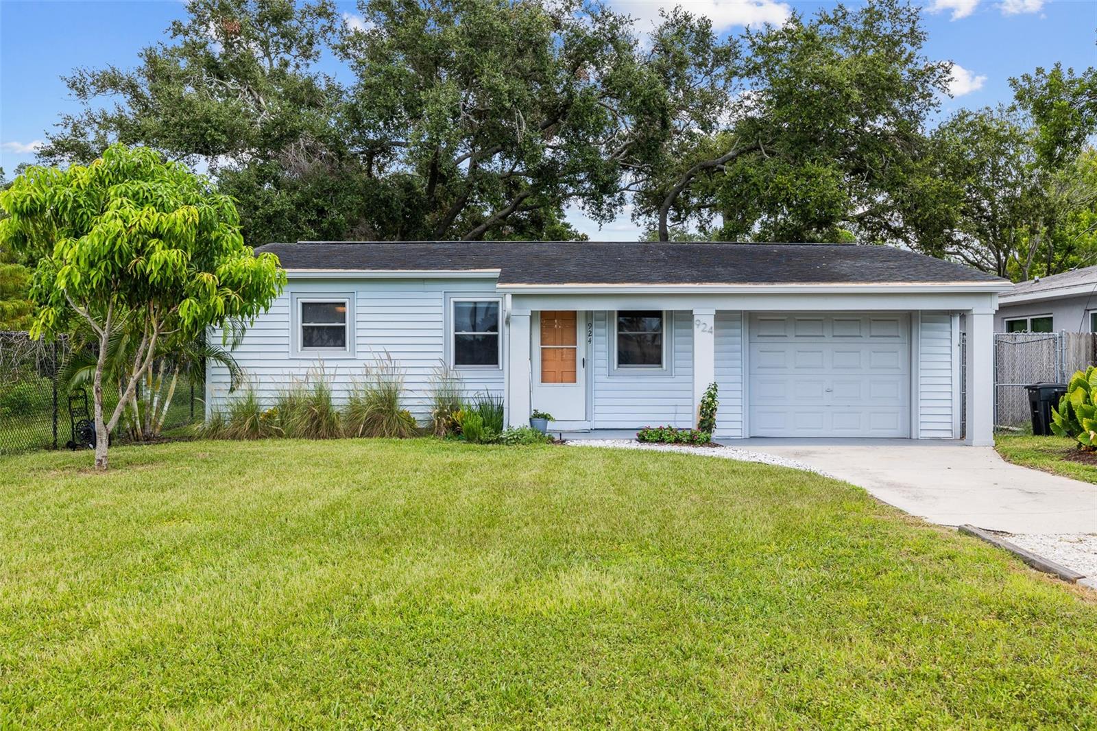 Tucked away on a dead-end street, this fully furnished 2-bedroom, 1-bath gem offers comfort, convenience, and character. Inside, you'll find a cozy layout with thoughtful updates, including a brand-new refrigerator and sink that bring a fresh feel to the kitchen.
Down the hall, you'll find a charming bathroom and 2 bedrooms. A sliding glass door off the one-bedroom leads to a private deck and fully fenced backyard, ideal for pets or weekend gatherings. The spacious laundry room and attached 1-car garage provide ample storage and additional parking.
Located one mile from Stetson University College of Law, and just a 10-minute drive to the sun-soaked shores of St. Pete Beach, this home blends tranquility with accessibility—perfect for students, professionals, or anyone seeking a laid-back lifestyle near the coast. Not located in a flood zone or within an HOA. Property is also available for rent at $2,000 a month.