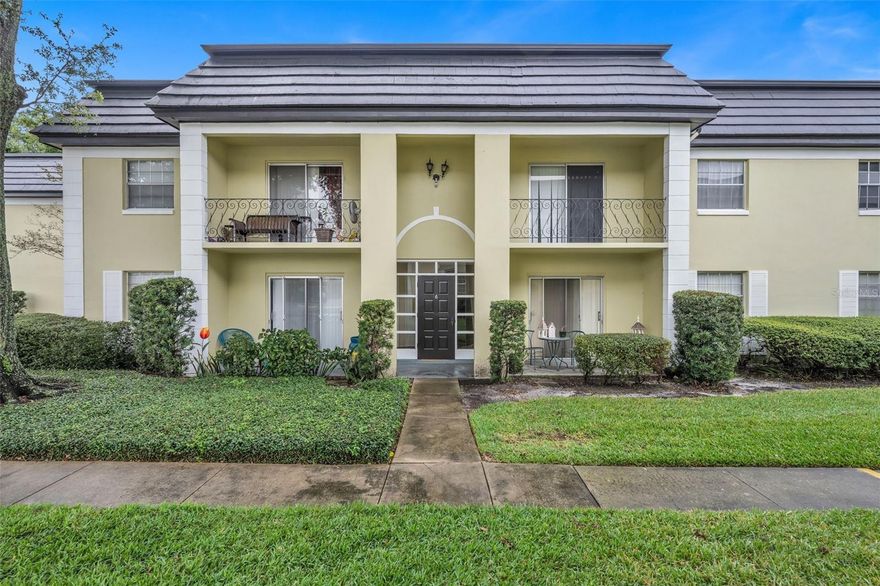 This Lakefront condo community is located on beautiful Lake Killarney offering a large lakefront deck and pool where you can enjoy gorgeous lakefront views, outstanding sunsets and days spent relaxing on the water. This unit is a 1 bedroom 1 bath condo with an updated kitchen, stainless appliances, a breakfast bar and pantry storage. The living room/dining room area is spacious and opens to a very nice second story balcony with courtyard views. This unit will be sold As-Is and furnished. Walk to shopping, restaurants, grocery stores, entertainment and more at the Winter Park Village. You also have easy access to I-4, minutes from Park Avenue and a quick drive to downtown Orlando.