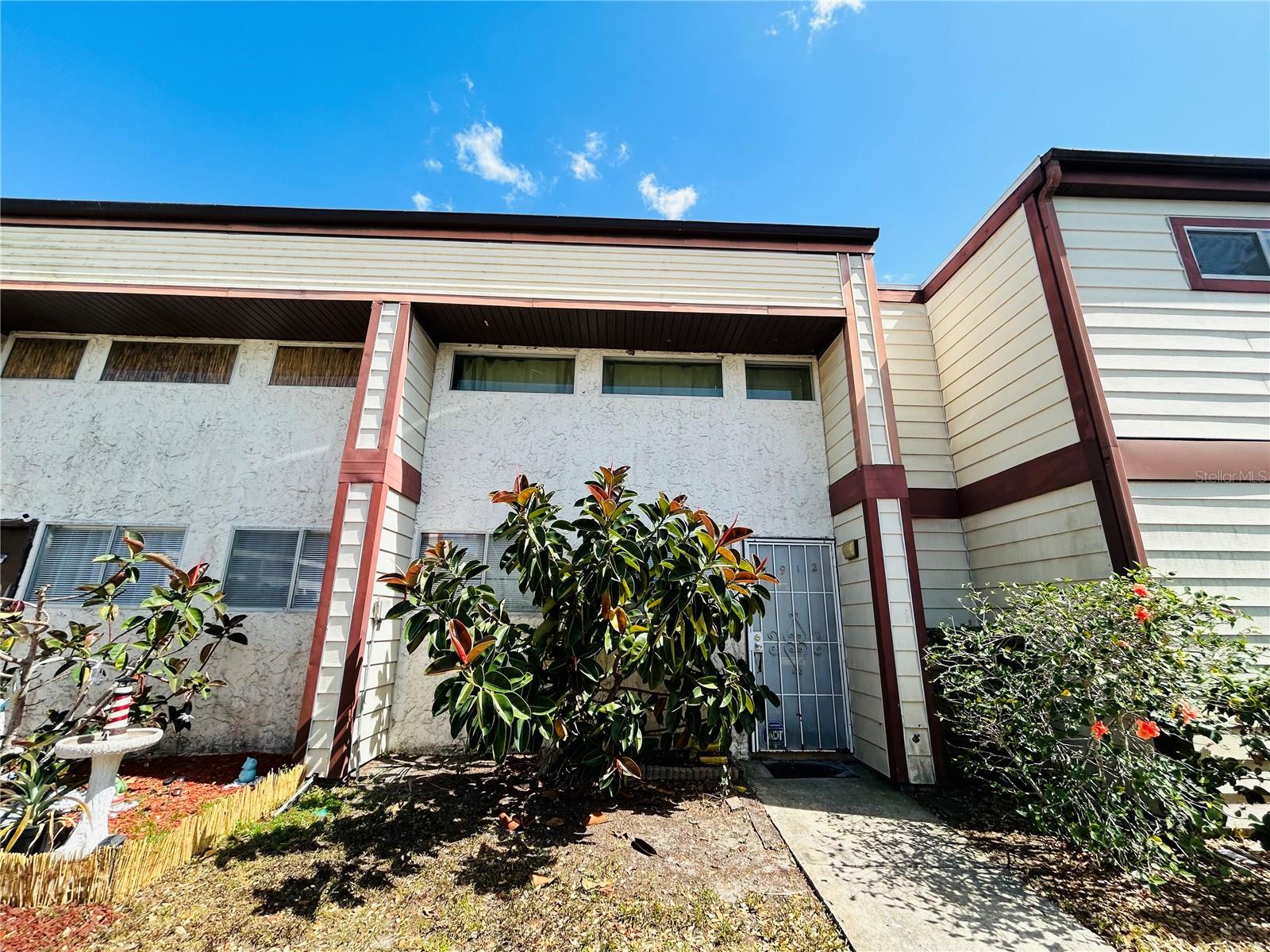 Lovely 1/1.5 Condo in the Village. Unit features a view of pond, upstairs balcony, downstairs patio and comes equipped with a washer & dryer. Tile downstairs and carpet upstairs. Ready for move in after 9/1/25. $2,700 deposit.