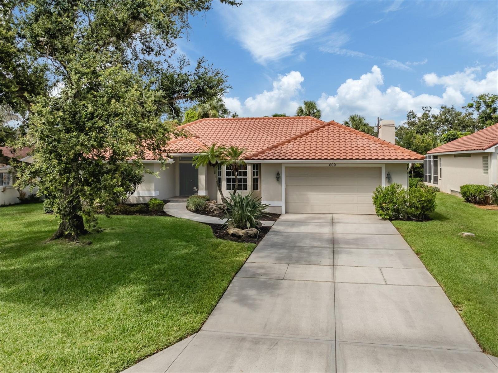 Island sanctuary on Madrid Avenue — worry-free coastal living! Move in, relax and let the Gulf breezes do the rest. A new roof completed in June 2025, full hurricane-impact windows and an X-zone elevation eliminate storm worries, while solid concrete-block construction adds another layer of confidence. Inside this three-bedroom, two-bath split-plan residence, sunlight pours through windows, highlighting soaring ceilings and a neutral palette ready for your style. The updated kitchen—with stone counters, stainless appliances and an eat-in breakfast nook—flows seamlessly into the bright family room, ideal for casual gatherings. A separate formal living room offers a refined space for entertaining or quiet reading. The rear of the home opens to a screened lanai and shimmering pool, bordered by lush landscaping that ensures total privacy—your island oasis for a morning swim or sunset cocktails. Location seals the deal: Madrid Avenue is one of the desirable streets on the Island of Venice, less than a mile to world-famous Venice Beach and moments to vibrant downtown district’s boutiques, cafés, farmers market and recreation hub with tennis, shuffleboard, basketball courts and a children’s play park. Solid, stylish, and storm ready. this is coastal Florida living at its easiest. Schedule your private tour today and start making every day a beach day.