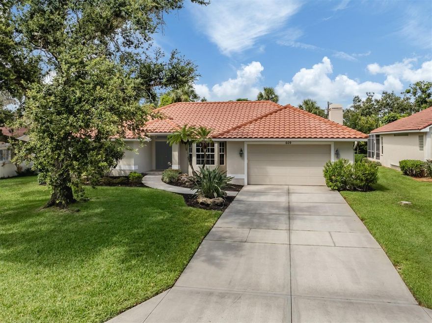 Island sanctuary on Madrid Avenue — worry-free coastal living! Move in, relax and let the Gulf breezes do the rest. A new roof completed in June 2025, full hurricane-impact windows and an X-zone elevation eliminate storm worries, while solid concrete-block construction adds another layer of confidence. Inside this three-bedroom, two-bath split-plan residence, sunlight pours through windows, highlighting soaring ceilings and a neutral palette ready for your style. The updated kitchen—with stone counters, stainless appliances and an eat-in breakfast nook—flows seamlessly into the bright family room, ideal for casual gatherings. A separate formal living room offers a refined space for entertaining or quiet reading. The rear of the home opens to a screened lanai and shimmering pool, bordered by lush landscaping that ensures total privacy—your island oasis for a morning swim or sunset cocktails. Location seals the deal: Madrid Avenue is one of the desirable streets on the Island of Venice, less than a mile to world-famous Venice Beach and moments to vibrant downtown district’s boutiques, cafés, farmers market and recreation hub with tennis, shuffleboard, basketball courts and a children’s play park. Solid, stylish, and storm ready. this is coastal Florida living at its easiest. Schedule your private tour today and start making every day a beach day.