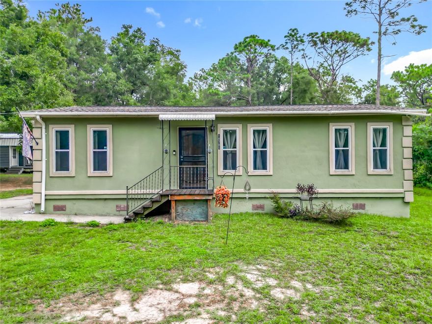 Take a look at this affordable 3 bedroom, 1 bath home located in a beautiful setting on 1+ acres of land. The wooden fence in back yard and 8x20 porch provides privacy and room to entertain. Extra storage is available in the 8x20 shed. Some furniture is included in the sale.   Come and see your new home!
