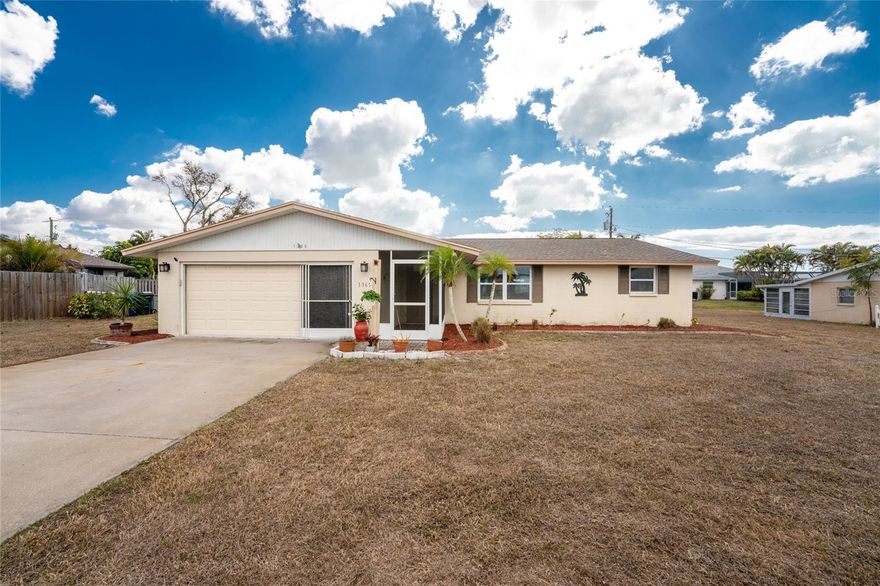 Less Than 3 Miles to the Beach with Picnic Park and Overbrook Gardens Community Boat Ramp Nearby! This furnished, well designed split floor plan features two bedrooms and two bathrooms, each set up as its own private primary suite layout, making it ideal for guests or family visitors. Situated on an oversized lot, the home offers inviting curb appeal with screened garage doors and a screened front entry. Inside, you will find a comfortable living room with a formal dining area and sliding glass doors that open to the glass enclosed Florida room, creating additional living space to relax. The kitchen was nicely updated in 2024 and offers plenty of white cabinetry, generous granite countertop space, a reach-in closet pantry, and tile floors for easy maintenance. The ensuite primary bedroom includes sliding glass doors to the Florida room, a walk-in closet, and a private bathroom with a walk-in shower. The guest bedroom also features sliding glass door access to the Florida room, a walk-in closet, and a pocket door for private access to the guest bathroom with a shower and tub combination. Just outside the Florida room is a screened lanai with plenty of space for patio furniture, the perfect place to enjoy the fresh air and Florida sunshine year round. The large backyard offers endless possibilities with room for boat storage, a pool, outdoor living space, or even a shed for additional storage. Optional Overbrook Gardens HOA membership is low and includes access to the private boat ramp. Members also receive a neighborhood directory with maps and enjoy access to community events and picnics throughout the year. Located just minutes from the pristine beaches, Historic Dearborn Street, and Venice Main Street, with easy access to Siesta Key, Tampa, Orlando, and Naples, this property places you close to world class golf, fishing, boating, arts, and waterfront dining. 1365 De Prie Road offers an easygoing Florida lifestyle in a location that makes sense for full time living, investment, or seasonal enjoyment.