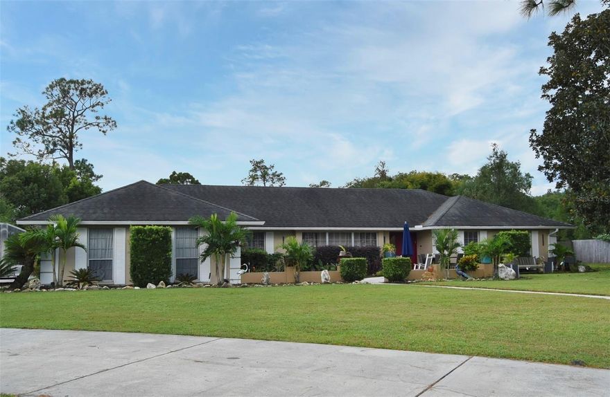 Welcome to this charming ranch-style single-family home, perfectly situated on an oversized 0.71-acre corner lot in the highly desirable Knollwood community of Seminole County. Offering 4 spacious bedrooms, 2.5 baths, and 2,416 heated sq. ft., this residence combines comfort, character, and endless possibilities.



The oversized driveway provides ample parking for family and guests, while the expansive lot offers plenty of space to add a pool, create an outdoor oasis, or host large gatherings. Step inside to a warm and inviting living area featuring crown molding, a cozy fireplace, and rustic barn doors that open to the upgraded kitchen. The kitchen boasts stainless steel appliances, sleek countertops, and abundant natural light, making it the heart of the home.



Built in 1974, this classic ranch-style property offers solid bones and great potential to customize and make it your own. Located in a sought-after school district and close to all that Seminole County has to offer, it’s a rare opportunity to own a spacious home on a premier lot in an established neighborhood.



Bring your ideas, your love, and your vision—this home is ready to become your forever home.