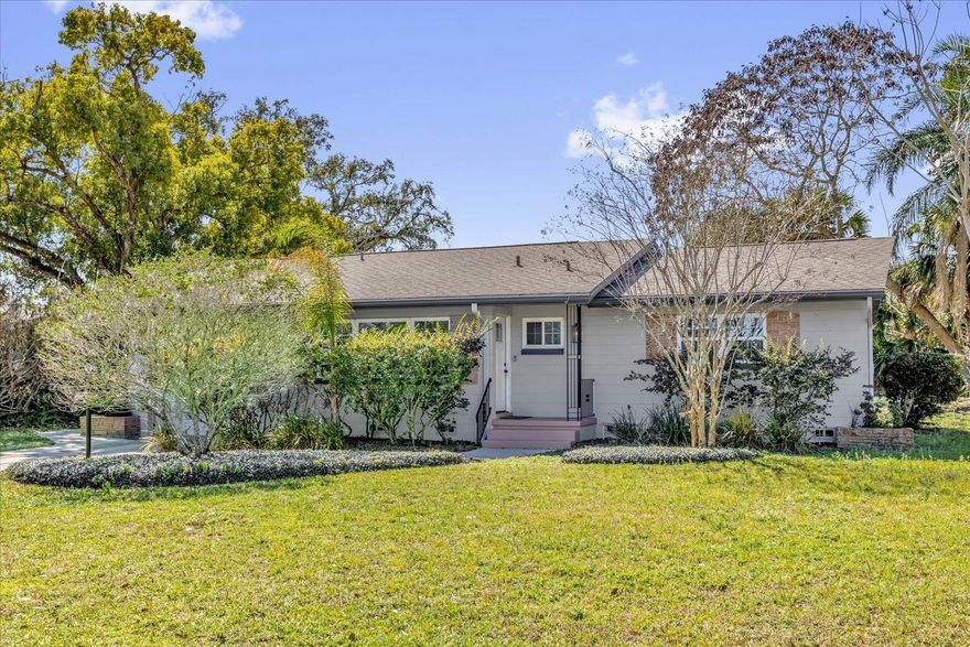 Under contract-accepting backup offers. WELCOME HOME to this rare Winter Park opportunity! Live minutes away Park Avenue in one of Winter Park’s most convenient hidden pockets. Rarely does a home become available on this quiet cul-de-sac directly across from Lake Bell — and this charming 2 bedroom, 2 bathroom bungalow delivers on location, character, and updates. Less than 5 minutes to Whole Foods, Winter Park Village, Trader Joe’s, and Life Time Fitness, and approximately 7 minutes to Park Avenue dining and shopping, you’re positioned in the heart of Winter Park. Inside, beautiful hardwood floors, abundant natural light, and a spacious living area create an inviting first impression. The updated kitchen features granite countertops, 42” white cabinetry, stainless steel appliances, and stylish terrazzo-inspired tile flooring. A versatile flex space offers options for a home office, formal dining room, or playroom. The enclosed sunroom provides additional square footage that could function as a den, secondary living space, or potential third bedroom. Both bathrooms have been fully remodeled with updated showers and modern vanities. The home sits on a generously sized lot and includes a storage shed for added convenience. Homes in this location rarely come to market — schedule your private showing today.