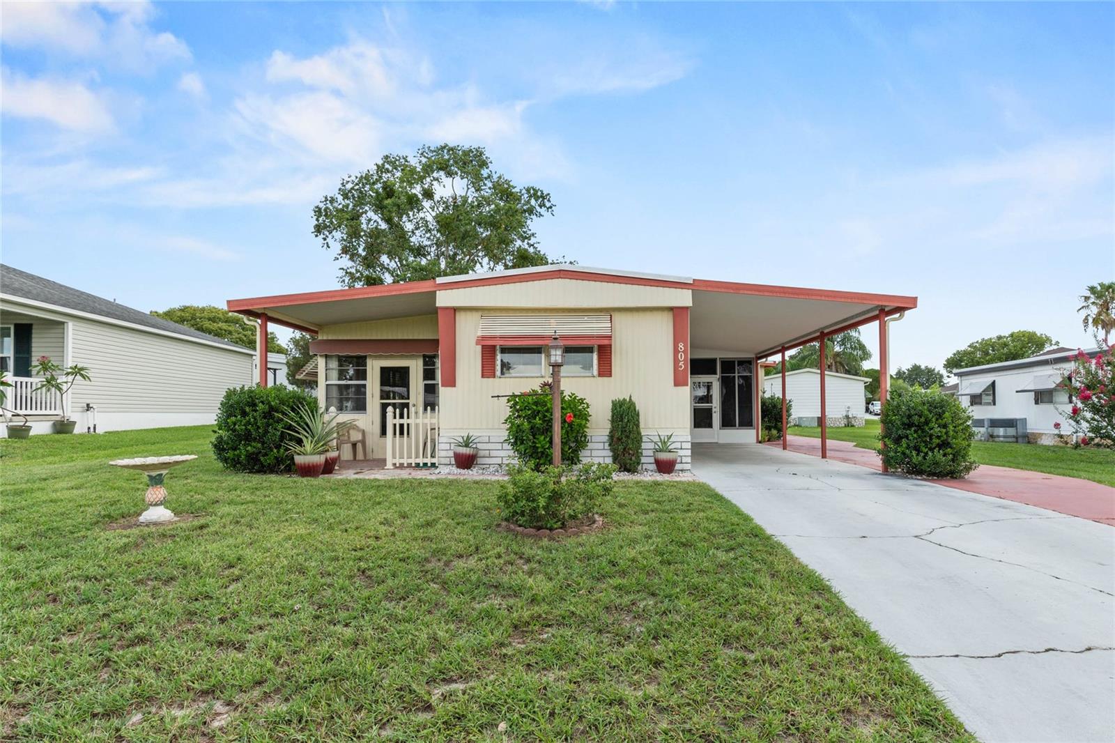 This property definitely sounds like a fantastic opportunity, especially for those seeking a comfortable, move-in ready home in sunny Florida. The recent upgrades like the HVAC system (installed in 2022) and the new roof (2019) provide extra peace of mind regarding maintenance and reliability. The fully furnished interior and amenities truly add convenience, while features like the large lanai and inviting porch enhance outdoor living and relaxation.
The separate golf cart garage is a great feature for golf enthusiasts and adds to the property's appeal as a leisure-oriented retreat. Additionally, the leaf filter installation helps reduce outdoor maintenance, which is a nice touch for busy homeowners or renters.
Overall, it seems like an ideal blend of comfort, functionality, and leisure, making it a strong investment or a perfect personal getaway. Would you like further details?