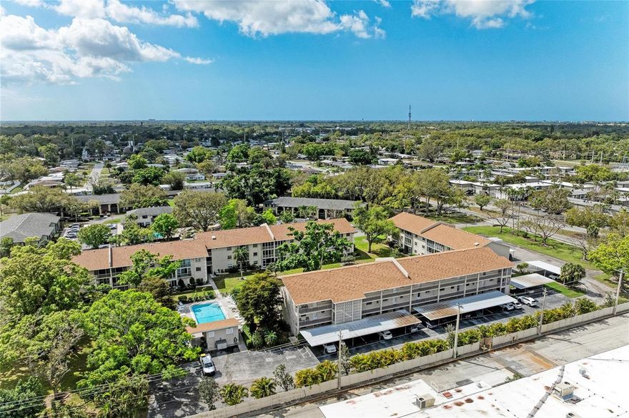 Bright, spacious, and ideally located in the heart of Sarasota! This well-maintained 3-bedroom, 2-bath condo in a desirable 55+ community offers a flexible floor plan filled with natural light throughout the day.

One of the standout features is the exceptionally large 20’ x 12’ third bedroom, perfect as a den, hobby room, media room, or additional living space.

The kitchen features granite countertops, abundant cabinetry, and a pantry, providing excellent storage and functionality. Pocket doors to the guest bedroom and bath create privacy for visiting family and friends.

Enjoy sunny mornings or relaxing afternoons on the south-facing screened lanai, bringing wonderful light into the home throughout the day.

This condo is offered fully furnished and includes a covered carport parking space. The air conditioning system was replaced just two years ago, offering added peace of mind.
The $615 monthly fee includes water, sewer, trash, cable TV, and internet, making it easy to enjoy a low maintenance Florida lifestyle.

Residents enjoy a community pool and clubhouse with kitchen, and one of the most unique features of this location is the rare walkability — you can easily stroll to Publix, Walmart, HomeGoods, banks, restaurants, and more.

Located mid-Sarasota just minutes to downtown, UTC, and the Gulf beaches, this is a great opportunity to own an affordable 3-bedroom home in a highly convenient location, perfect for year-round living or a seasonal Florida retreat.

Opportunities like this — a 3-bedroom condo in Sarasota at this price point — are rarely available.

55+ community. No pets and no rentals permitted. Laundry room conveniently located just down the hall, with potential for in-unit washer and dryer installation