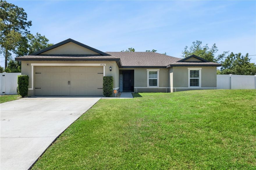 Welcome Home - Start Creating The Greatest Memories Of Your Life – RIGHT HERE! Located in the sought-after Deltona Lakes neighborhood, this move-in-ready, 3-bedroom, 2-bath home features a 2 car garage with a BONUS room perfect for a home office space. As you enter the home, vaulted ceilings and an OPEN floor plan wow you, featuring a kitchen that overlooks both the living room and dining area. Enjoy cooking dinners and entertaining in a spacious NEWLY renovated kitchen with granite countertops. 

 

Step into your backyard oasis right off the kitchen ready for you to make it your own. Enjoy entertaining during warm summers in your spacious backyard with a privacy fence and storage shed for your extra goodies!

 

The Owners suite off the family room features vaulted ceilings, a spacious layout and walk-in closet. Start your day in the owner's suite bathroom and walk-in shower. Other features to note include an indoor laundry room, new vinyl floors throughout the home, and no HOA; these are just a few of the great features available. 


 

Schedule your showing today, this one won't last!