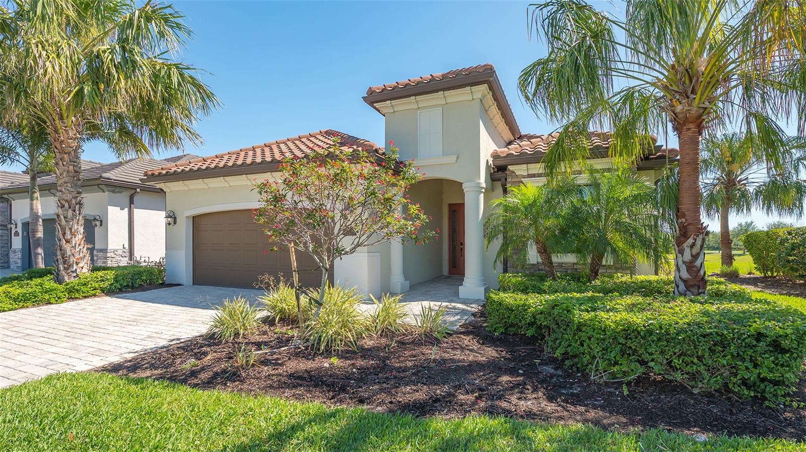 AVAILABLE NOW! JAN/FEB/MAR/APRIL 2026 (Utilities included). Also available as a long-term rental (utilities not included at $5,000). Welcome to Lakewood National! Beautifully decorated, turnkey furnished, 3 bed, + Study/office which can be used as a 4th bedroom, 2 bath, open floor plan. The master suite has sliding glass doors leading to the lanai, tray ceiling, two walk-in closets with custom shelving, large bathroom with a garden tub, walk-in shower and dual vanities with granite countertop. The study/office has French glass doors and a walk-in closet. Large gourmet kitchen with granite countertops, tile backsplash, upgraded 42-inch wood cabinets, Stainless-steel GE Profile appliances, refrigerator with a built in Keurig coffee maker, ice machine and filtered water, gas cooktop, WiFi enabled built-in convection wall oven and microwave. Formal dining area leads to the great room with sliding glass doors opening onto the covered and screened lanai which has a built-in outdoor summer kitchen with stacked stone, granite countertop, stainless steel gas grill, hood and a bar refrigerator. Guest Bedrooms 2 and 3 have a shared bathroom off the main foyer with a pocket door for privacy. Laundry room with utility sink which leads to the two-car garage. Ceiling fans with LED lighting and gorgeous high end LED lighting. Unobstructed views of the conservation area and the various water birds that have made this their home. Navigate the new 36-hole Arnold Palmer designed unique and challenging golf course and enjoy resort style living in Lakewood Ranch's newest golf Community! AMENITIES INCLUDE CLUBHOUSE WITH RESTAURANT AND BAR, FITNESS CENTER, RESORT STYLE SWIMMING POOLS WITH OUTDOOR GRILLE TIKI BAR AND POOLSIDE SERVICE, A FULL SERVICE SPA , TENNIS COURTS, BOCCE BALL AND MORE! Golf/Membership transfer required. $65.00 monthly min. expenditure is required at the on-site Tiki Bar/Restaurant (Alcohol Excluded). The main pool has walk in access, waterfall features, built in umbrellas for shade, lap lanes, large hot tub and 8 additional satellite pools through the neighborhood. The main clubhouse which offers a variety of dining experiences in addition to the current pool side Tiki bar dining and beverage service. There is an abundance of shopping, dining, parks, trails, recreational facilities, and only 30 minutes to beautiful Siesta Key and other gulf coast beaches. One small dog up to 35lbs only will be considered. Golf Transfer membership $600 + tax.