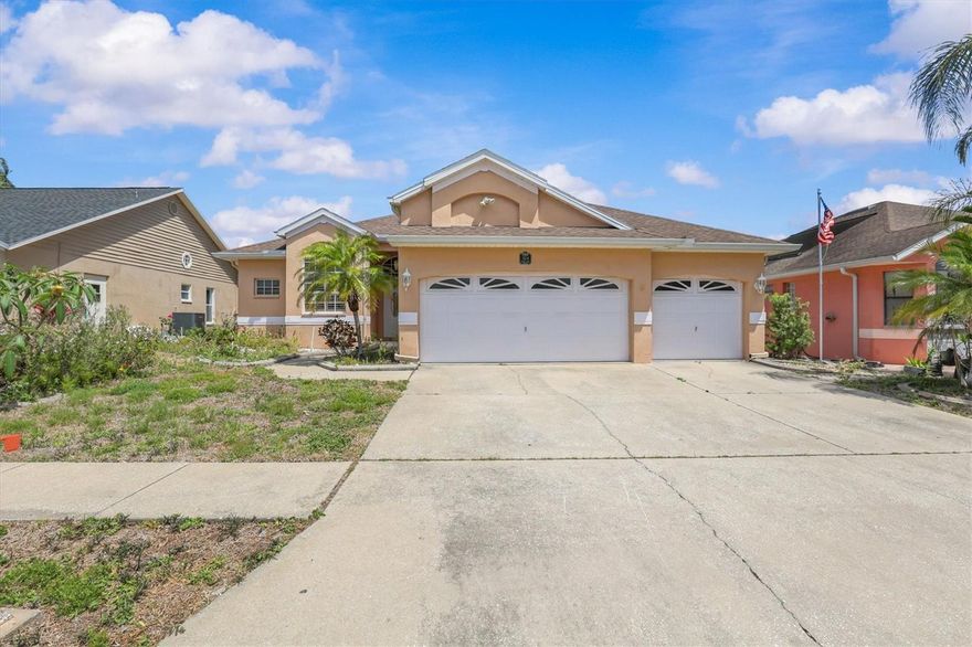 Under contract-accepting backup offers. Don’t miss out on this immaculate, move-in-ready gem located in the highly sought-after gated community of Forest Ridge. Meticulously maintained and thoughtfully designed, this home offers a seamless blend of formal elegance and casual comfort. The sprawling floor plan features both formal living and dining rooms, leading into a massive family room anchored by a grand brick fireplace. At the heart of the home, the large kitchen serves as a natural gathering spot with its cozy breakfast nook and convenient breakfast bar.
The layout is designed for effortless indoor-outdoor living, with the family room, kitchen, dining room, and master suite all providing direct access to a private, screened-in pool and pavered lanai. The master bedroom serves as a grand sanctuary overlooking the water, featuring a lavish spa-inspired en-suite complete with double sinks, a walk-in shower, and a jetted soaking tub for ultimate relaxation. To ensure maximum privacy, the two guest bedrooms are tucked away on the opposite side of the home, separated by a well-appointed hall bath.
Complete with a spacious three-car garage, this residence is perfectly positioned just minutes from top-rated schools, premium shopping, and local favorites like the famous Sponge Docks and historic downtown Tarpon Springs. Whether you're heading to the nearby beaches or commuting via local highways, everything you need is right at your fingertips. Sit back, relax, and enjoy your beautiful new home.
