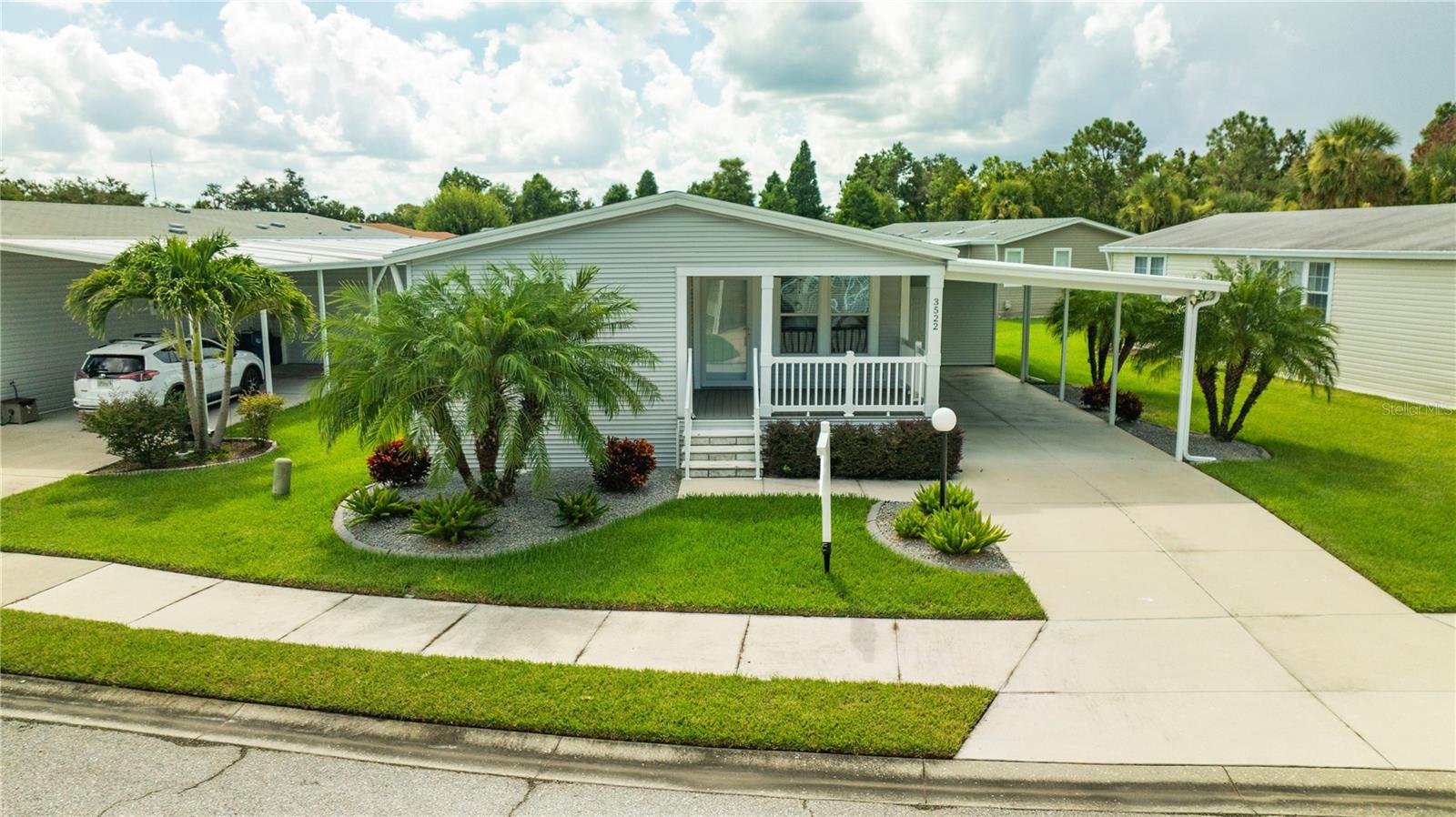 This home is a rare find. North River Estate is not a co-op, ccd or a rental community and is a very desired 55+ community with numerous amenities and all the houses are on a deeded lot that you own! North River Estate HOA Fee is only $125.00 month and includes a beautiful Clubhouse with a banquet room and kitchen for social and personal events, physical fitness room, library, a gorgeous heated pool and lawn services. This home is located in Flood Zone “X” and built to the Southern Florida “Wind Zone 3” hurricane Codes. Some of the upgrades to this home are 2x6 exterior walls/R19 insulation, floor to ceiling cabinets in the laundry room, stacked washer/dryer, water filtration system for drinking water and additional refrigerator water/ice filtration, range, dishwasher, 11x12 heat/ac conditioned utility room, tile floors in bathrooms and laundry room, architecturally installed 3/4” tongue and grooved bamboo flooring throughout the house, upgraded light
fixtures, crown molding throughout the open area, large Master Bedroom with a walk-in-closet and a large walk-in shower. This home also has an open floor plan with a large kitchen island with additional kitchen cabinets that have pull out drawers in base cabinets and upgraded
hardware. You don’t want to miss this opportunity to own a beautiful home that is located close to shopping malls, restaurants, SRQ Airport and, of course, several sought-after Gulf beaches. P.S. Don't forget to notice the large linen closet outside guest bathroom. It's an extra that the owners found was great extra storage that others don't have.