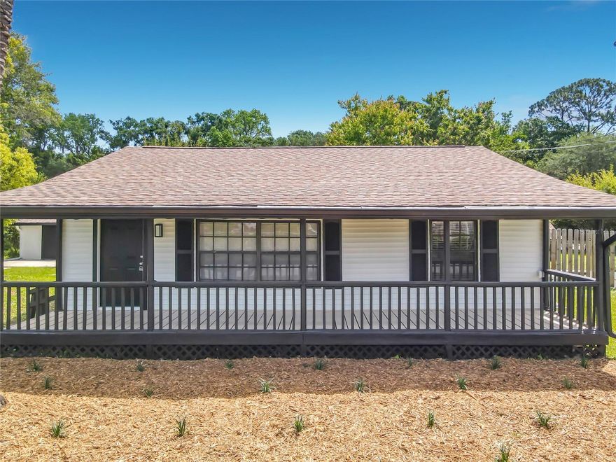 Completely updated and full of opportunity! This unique property features a beautifully renovated 2-bedroom, 1-bath 1253 Sq ft frame home with a brand-new kitchen, modern bathroom, and new flooring throughout. The main house is also equipped with a Trane generator, providing added comfort and peace of mind.

In addition, there is a separate 1-bedroom, 1-bath 480 sq ft concrete block unit with its own electric meter—also fully updated with a new kitchen, bathroom, and flooring—perfect for a mother-in-law suite, guest house, or rental income to offset your mortgage.

The property also includes a large 2-car garage, providing plenty of space for parking, storage, or a workshop. Both buildings, including the garage, have a brand-new roof, offering peace of mind for years to come. The septic tank has been recently drained and inspected, and is in great condition. Step outside to enjoy the pool, which features a brand-new surface backed by a 10-year warranty.

Ideally located just minutes from the Daytona International Speedway, this property also presents an excellent opportunity for a short-term rental or Airbnb investment. Whether you're looking for a primary residence with income potential or a high-demand investment property, this one checks all the boxes!