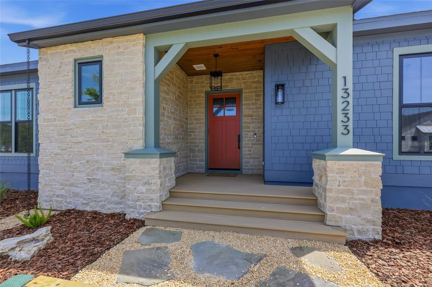 This one of a kind 2026 Spring Parade home offers a rare opportunity to own a new construction truly custom residence without having to build it yourself. Built from the ground up with intention, this 4 bedroom, 3.5 bath courtyard home with a private pool and three-car garage is a perfect blend of timeless design, advanced building science, and elevated living. No detail has been overlooked—even the ones you can’t see—resulting in a home that offers superior energy efficiency, healthier indoor air quality, and lasting structural integrity.

Beyond its beauty, this home is engineered for performance, durability, and long-term comfort with premium construction features rarely found in today’s market, including:
Sub-slab passive radon ventilation system, ZIP System air-sealed building envelope, Clark Dietrich E-Screen continuous drainage & ventilated cladding (rainscreen system), Pella Impervia fiberglass windows with SunDefense Low-E Argon glass, Bryant 20 SEER variable speed 5-ton, 4-zone HVAC system, AprilAire Healthy Air MERV 13 filtration system, Navien NPE-240A2 condensing tankless natural gas water heater with ComfortFlow technology, insulated hot water system with dedicated ¾” recirculation line, Schluter Systems full waterproofing for all tiled showers. 

Designed with both luxury and livability in mind, the home features natural limestone veneer accents, stained wood tongue-and-groove porch ceilings, TimberTech decking, a turf courtyard, and a saltwater pool—all creating a private outdoor retreat. Inside, French oak engineered flooring runs throughout, complemented by custom wood closet shelving and thoughtfully selected finishes.

Attention to comfort and privacy continues with insulated bedroom and bathroom walls, including enhanced soundproofing in the primary suite. A 400-amp electrical service with generator-ready provisions, structured CAT6 wiring, and a dedicated low-voltage closet ensure the home is future-ready.

This residence also delivers a fully integrated technology and entertainment experience, including an 8-camera surveillance system, security, and premium audio/visual systems throughout. The living room features a Samsung 65” Frame TV with in-ceiling surround sound and in-wall subwoofer, while additional audio zones extend to the dining room and patio for effortless entertaining.

Residents of Town of Tioga enjoy a host of community amenities including a pickleball court, clubhouse, pool, playground, tennis courts, sand volleyball, basketball courts, and scenic walking trails. Tioga Town Center is just steps away with fine dining, boutique shopping, and Gainesville Health and Fitness. Conveniently located approximately 4 miles from I-75, 4.5 miles to North Florida Regional Medical Center, 8 miles to the University of Florida, and 11 miles to Shands Hospital, this home offers luxury, comfort, and accessibility in one exceptional package.