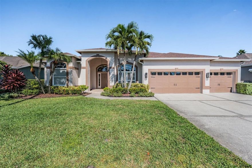 Welcome home to a truly exceptional move-in ready executive home located in the sought-after community of Westchase. This beautiful 4-bedroom 3-bathroom saltwater pool home with an office has been completely remodeled with amazing meticulous details. Step inside and you will be greeted with a large free-flowing living and dining area. The kitchen features stainless steel appliances, quartz counter tops with great counter spaces for meal preparations as well as plenty of cabinets and space for cooking essentials. The refrigerator will create and display meals for you based on what's inside! The split bedroom floor plan offers privacy and comfort with a large owner's suite. The owner's suite is a true retreat, featuring a spacious bedroom with a sitting area, access to the pool, custom large walk-in closet and the bathroom is complete with double vanities, a standalone tub, porcelain tile floors and a large walk-in shower. The floor plan also provides a great en-suite for the in-laws or guests with it's own bathroom with a walk-in shower and direct access to the pool/lanai area. The office provides a convenient space for working from home while the 3-car garage offers ample storage space for all of your vehicles and toys. The backyard is completely fenced.  The HVAC system was replaced in 2017 with a 3 zone 2 stage AC system, new ducting and attic insulation. Tankless water heater, water softener system and irrigation system less than three years old. Roof was replaced in 2016. Westchase is known for its low HOA's yet still offers two community swimming pools, tennis courts, basketball courts, playgrounds, parks, a splash pad, activity fields, walking trails, shopping and restaurants.  The beautifully maintained Westchase Golf Course is steps away from your front door. The community is also zoned for highly rated public schools. Centrally located just minutes from the Tampa International Airport and downtown Tampa with easy access to world-renowned Gulf beaches. This home truly has it all and it shows like a model! Call and schedule a showing to become a part of this wonderful community with a one-of-a-kind home!