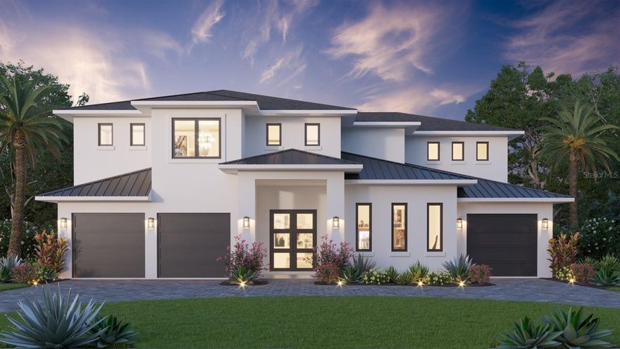 Under Construction. Pre-construction. New construction by Momentum Homes on large 80x135 lot on quiet Street in Swann Estates. Featuring over 4381 square feet with 4 bedrooms, 5.5 bathrooms, and a 3 car split garage pool home is built with superior craftsmanship which includes ALL BLOCK construction, Impact Windows and Doors, Shingle & Metal roofs. First floor includes chef style open kitchen with decorative all wood cabinetry, quartz countertops, and Thermador Appliances. Also on the first floor is your office/den/study, large guest bedroom, half bath, pool bath, formal dining, and a spacious Great Room. Second floor has 3 secondary bedrooms, laundry, and a grand bonus room with attached full bath, and 3 full baths. The home features a pool & spa as well. Additional finishes include 7 1/4 crown molding and baseboards, coffered ceiling, wainscoting, 10 ft ceilings on both first and second floors, quartz countertops through out, 7" plank wood floors throughout the entire home with porcelain tile in the bathrooms & solid core doors, Still time to do your own customization.