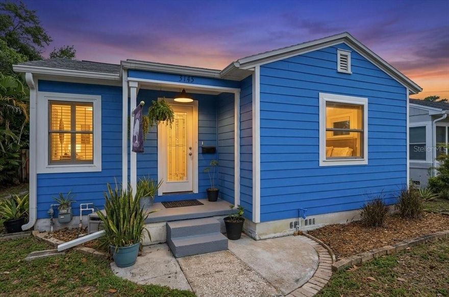 Welcome to your new home, one of the most affordable and move-in-ready properties in the Historic Kenwood neighborhood. This 3-bedroom, 1-bathroom home with a pool is situated in a nationally recognized community featuring the Artist Enclave, offering artists the opportunity to live, create, and display their work within their residences. The exterior boasts maintenance-free Hardie board siding and a durable roof, ensuring peace of mind. The expansive backyard and deck provide ample space for recreation, while the pool offers refreshing enjoyment during warm weather. Conveniently located just a short 10-minute drive to Downtown St. Petersburg and 15 minutes to the Gulf beaches, this property also offers easy access to I-275 and is less than 30 minutes from Tampa International Airport. This affordable home in an ideal location is waiting for you.
