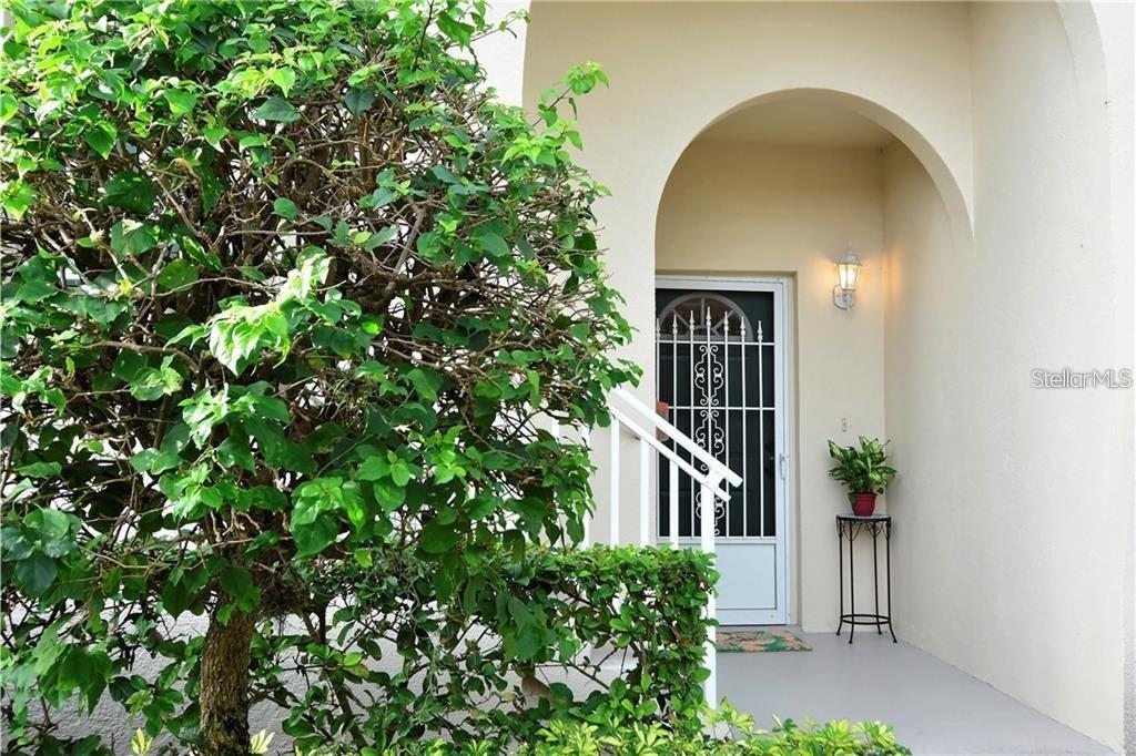 AVAILABLE JAN 10 - APRIL 10 2026 Bright and sunny ground floor condo at Pinestone, two bedrooms, two baths, glassed and screened with pool view, plank flooring for carefree living, stainless steel appliances, breakfast bar, open dining area, flat screen TVs,internet access, one covered parking space. Pinestone is an amenity-rich complex with huge swimming pool, media room, and an exercise room. The complex is centrally located on Palmer Ranch close to shops, baking, grocers, the YMCA, and the access to the Legacy walking and biking trail is just a few blocks away. It is less than 20 minutes to the sugar sandy beaches of Siesta Key, and if you have a desire to take in the cultural activities Sarasota has to offer you can be downtown in 25-30 minutes. This is an excellent vacation opportunity.
