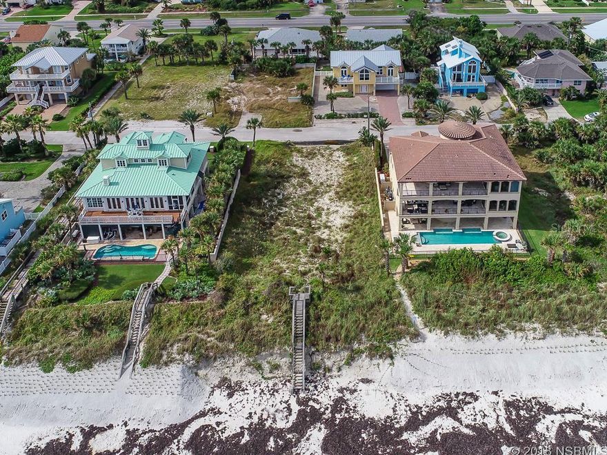 PRIME OCEANFRONT PROPERTY! Imagine building your dream home on this spacious lot in one of New Smyrnaâs most prestigious, quiet beachside neighborhoods. This lot is cleared and ready for building and is one of the few lots left on New Smyrna's no-drive beach.