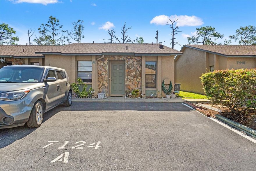 Welcome to Brookview Villas! This beautifully maintained 2-bedroom, 2-bathroom condo offers comfortable, low-maintenance living in a prime Spring Hill/Brooksville location. Featuring a 2021 roof, upgraded ceramic tile flooring, a convenient breakfast bar and in-unit laundry. Step outside to your private back patio—perfect for relaxing evenings or weekend grilling. Brookview Villas offers a community pool and a small recreation area for your enjoyment. Ideally located just a mile from the Suncoast Parkway, this condo provides an easy commute to Tampa, St. Pete, and the airport. Enjoy nearby Gulf beaches, kayaking, boating, riverside restaurants, and local attractions like Weeki Wachee Springs with its famous live mermaid show and river cruise. Close to hospitals, medical offices, shopping centers, and a wide variety of restaurants—this is Florida living at its finest. Schedule your showing today!