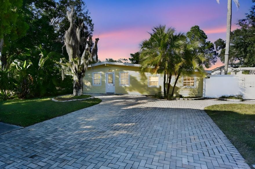 One or more photo(s) has been virtually staged. Discover the potential in this charming 2-bedroom, 2-bath pool home located in the heart of Oldsmar, Florida! Situated on an oversized 90x150 lot, this property offers plenty of room for boat or RV parking and includes a detached utility/workshop for additional storage or hobby space. Enjoy the gorgeous in-ground pool with a travertine deck, perfect for relaxing or entertaining in your private backyard oasis. Inside, you’ll find a spacious great room with cathedral ceilings, an enclosed den, an inside utility room, and a storage room for added convenience. The updated kitchen adds a modern touch, making this home both functional and inviting. Per the former homeowner, the property did experience some interior water intrusion (Under a foot) during hurricanesHelene that was not professionally remediated beyond drying out. Excellent location close to great restaurants, shopping, and an easy commute to downtown Tampa or the beautiful Pinellas County beaches.