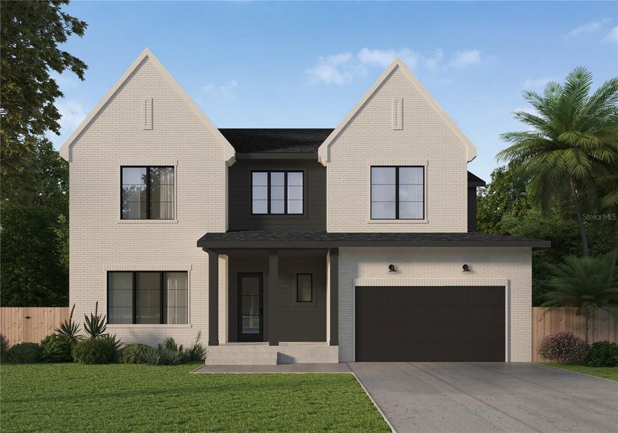 One or more photo(s) has been virtually staged. Under Construction. Built by Homebound with an August 2026 completion. This brand new single family residence offers an expansive layout designed for entertaining, flexibility, and everyday comfort. Upon entry, you’re welcomed by a private bedroom with a walk-in closet and full bath—perfect for guests or multi-generational living. Moving through the home, the open-concept kitchen and dining area connect seamlessly to a spacious great room, creating an inviting central hub for gathering. A large walk-in pantry adds everyday convenience, while the oversized covered outdoor patio extends the living space outside, making this plan ideal for hosting. Tucked toward the back of the home, a dedicated office provides the perfect work-from-home setup, along with a convenient powder bath. Upstairs, you’ll find a spacious primary suite featuring a spa-inspired bath and an oversized walk-in closet, along with three additional bedrooms and two additional full baths. A central loft creates the perfect extra hangout space, while the upstairs laundry room keeps daily routines organized and efficient. The English Traditional elevation offers timeless curb appeal with classic architectural detailing, strong rooflines, and a tailored, elegant silhouette. With balanced proportions and statement windows, this design feels sophisticated, polished, and enduring. Renderings are for illustrative purposes only and may include optional or upgraded features. Final construction details, materials, and finishes may vary.