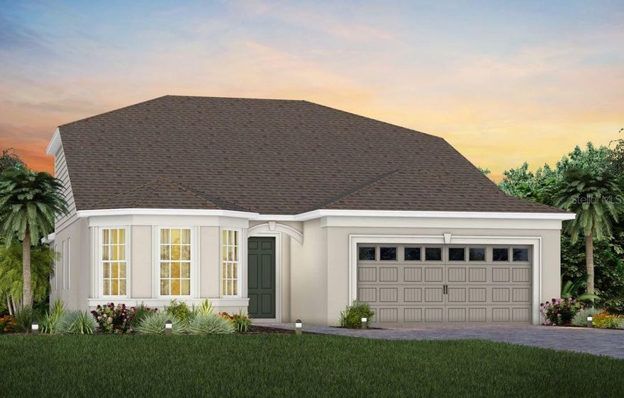 Under Construction. Willow Ridge is a new construction single-family home community with gorgeous views from some of the highest hills in Florida, located in one of the most unique areas in Central Florida- the quaint Town of Montverde. Montverde is a quiet town with a rural and charming feel, yet with everyday conveniences located close by. Only minutes away from Mt. Dora, Downtown Winter Garden, Clermont and recreation around lake Apopka, shopping, dining and entertainment are nearby. Willow Ridge is zoned for highly rated schools and is located less than one mile from the Turnpike. This gated, natural gas community will offer gorgeous oversized homesites in a tranquil setting, a private community pool with cabana, a fire pit area, 1 Gig of internet with streaming TV – and no CDD. Visit us to make this home yours and see why Willow Ridge is the absolute best community in Montverde to call home!
Experience the perfect blend of luxury and convenience with this brand-new, Mystique Grand home by Pulte. This two-story home offers a thoughtfully designed layout featuring 4 bedrooms, enclosed flex room, 3 bathrooms, and a 2-car garage. The owner's suite is conveniently located on the first floor, offering a private retreat with a spa-inspired en suite bathroom. The heart of the home is the open-concept kitchen, café, and gathering room, where natural light floods the space, creating a welcoming and airy atmosphere. Tall ceilings, expansive windows, and a pocket sliding glass door leading to the covered lanai seamlessly blend the indoor and outdoor living areas, ideal for effortless entertaining. The gourmet kitchen is a true highlight, featuring Whirlpool stainless steel appliances—including a built-in natural gas cooktop and a refrigerator, 42” Dana White soft-close cabinetry, Quartz countertops, and a decorative tile backsplash. A spacious walk-in pantry, upgraded faucet, and single-bowl stainless-steel sink complete this culinary space, which is both stylish and functional. The owner's suite is designed for relaxation, with an en suite bathroom that includes a walk-in shower with a rain shower head, dual vanity with quartz countertops, a linen closet, and an enclosed toilet for added privacy. On the first floor, you’ll also find two conveniently located spare bedrooms and a full bathroom at the front of the home, offering privacy for everyone. The first-floor laundry room offers a Whirlpool washer and dryer for added convenience. Upstairs, the expansive loft provides additional space for leisure, and the third bedroom features its own walk-in closet and private bathroom. The entire first floor is outfitted with beautiful Shaw Wood-Look Luxury Vinyl Plank flooring, except for in the laundry room and bathrooms, which feature tile. Plush, stain-resistant Shaw carpet adds warmth to all of the upstairs bedroom and loft. Designer-curated finishes elevate every corner of this home, including pendant pre-wire in the kitchen, brushed nickel hardware and plumbing fixtures, 2” faux wood blinds, 8’ interior doors on the first floor, and Sherwin Williams Agreeable Gray Interior Wall Paint throughout. This home is also equipped with the latest in-home technology, including a smart thermostat, smart doorbell, LED downlights, and extra data and media ports. Don’t miss the opportunity to own this beautifully designed home with unparalleled functionality and elegance. Schedule your tour today!