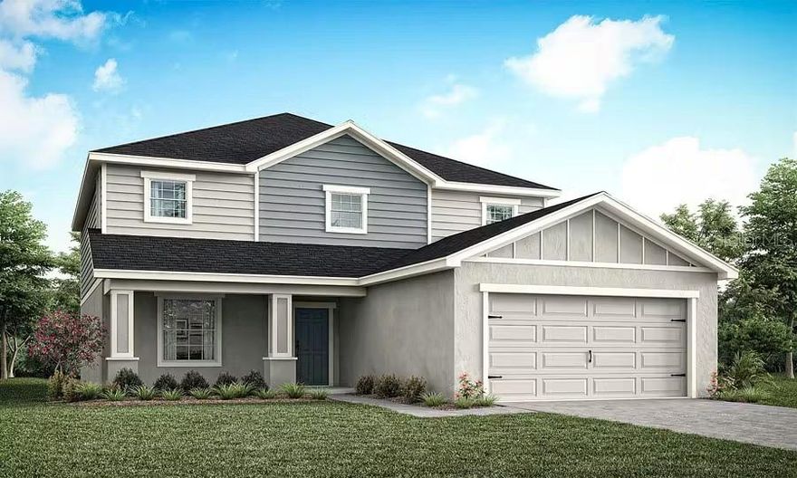 Pre-Construction. To be built. New construction home with 3162 square feet two-story including 6 bedrooms, 3.5 baths, plus loft and bonus room and an open living area. Enjoy an open kitchen with shaker-style cabinets, granite countertops, Samsung stainless steel appliances, pantry, and a spacious breakfast bar, fully open to the dining café and gathering room. The living area, laundry room, and baths include luxury wood vinyl plank flooring, with stain-resistant carpet in the bedrooms. Your owner's suite is complete with a walk-in wardrobe and a private en-suite bath with dual vanities, a tiled shower, and a closeted toilet. Plus, 2-car garage, custom-fit window blinds, architectural shingles, energy-efficient insulation and windows, and a full builder warranty. ***Please note - Virtual Tour/Photos showcases the home layout; colors and design options in actual home for sale may differ. Furnishings and décor do not convey!