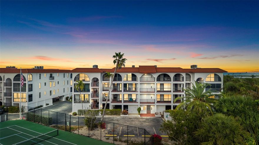 THIS IS YOUR CHANCE…BE THE 1st TO OWN ONE OF THE BEST - Welcome to a nearly new and walk-in ready condominium near the heart of the Boca Grande Historic Village - 950 Silver King Palm Avenue Unit 101 - a completely remodeled 1st-floor, end unit with a very short walk to the sandy beaches of the Gulf of America. AFTER THREE+ YEARS OF HARD WORK SILVER KING CONDOMINIUMS ARE BACK AND MUCH BETTER THAN EVER. Only final finishing details (mainly lush landscaping) remain! This property offers a coastal modern living space of 1,765 sq ft plus two fabulous screened porches-east and west thoughtfully designed with high end finishes throughout. As you come directly straight up steps (or elevator if desired) you are greeted by breathtaking natural light through all the many new impact doors and windows with an elongated screened porch that offers sunrise views that promise to start each day the brightest. This condo features a waterfront master bedroom and bathroom and two additional guest bedrooms and bathroom with lots of storage and additional screened porch facing west. The en-suite master bedroom and bathroom provides a serene retreat with its contemporary fixtures and finishes. For those who love the water, this property includes a convenient boat slip with inland waterfront views of the Boca Grande Bayou, ICW and the Gasparilla Inn Golf Course out to Charlotte Harbor (incredible moon and sunrises) - all ensuring endless aquatic adventures right at your doorstep. The Silver King is tucked into a quiet neighborhood and offers a community swimming pool, tennis/pickleball court and gas grills, with picnic and fish cleaning tables for waterfront courtyard boat side gatherings. Additionally, convenience is key with the elevator for easy access and the designated parking space. Also designated golf cart parking, boating and fishing tackle storage locker and additional paddleboard, canoe, kayak storage and more. Dockside patio complements a lush, mature waterfront courtyard with lots of privacy. The Clubhouse features a sundeck surrounding the pool and hot tub, two indoor saunas with bathrooms, the community gathering room and catering kitchen. Located near the heart of Boca Grande’s Historic Village, this condo offers unparalleled access to charming shops, exquisite dining options, and vibrant community events. Whether you’re looking for a peaceful playground or an active lifestyle, 950 Silver King Palm Avenue Unit 101 presents an exceptional opportunity to experience the best of the Condominium Lifestyle Boca Grande has to offer.