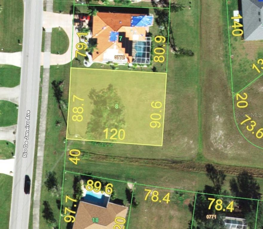 Welcome to 2116 Rio De Janeiro Ave, a HUGE 90’ x 120’ MOSTLY cleared, Rectangular, Due East facing lot in one of Punta Gorda’s most coveted golf course communities – Deep Creek.

Builder ready with Boundary and Topographic surveys in hand.

This lot is encompassed by beautifully designed greenway corridors, enabling both wide separation from neighbors and preserved sunrise viewshed. Beyond County Public Potable Water, Sewer and Electric at your doorstep, this lot is within close proximity to public parks along Peace River, perfect for avid boaters and recreational enthusiasts. NO flood insurance required! Bring your builder and discover the riches of coastal living in Punta Gorda.

Beyond 2116 Rio De Janeiro, inquire about the other CLEARED, Public Utility buildable lots in Punta Gorda that the Owner has available for purchase.