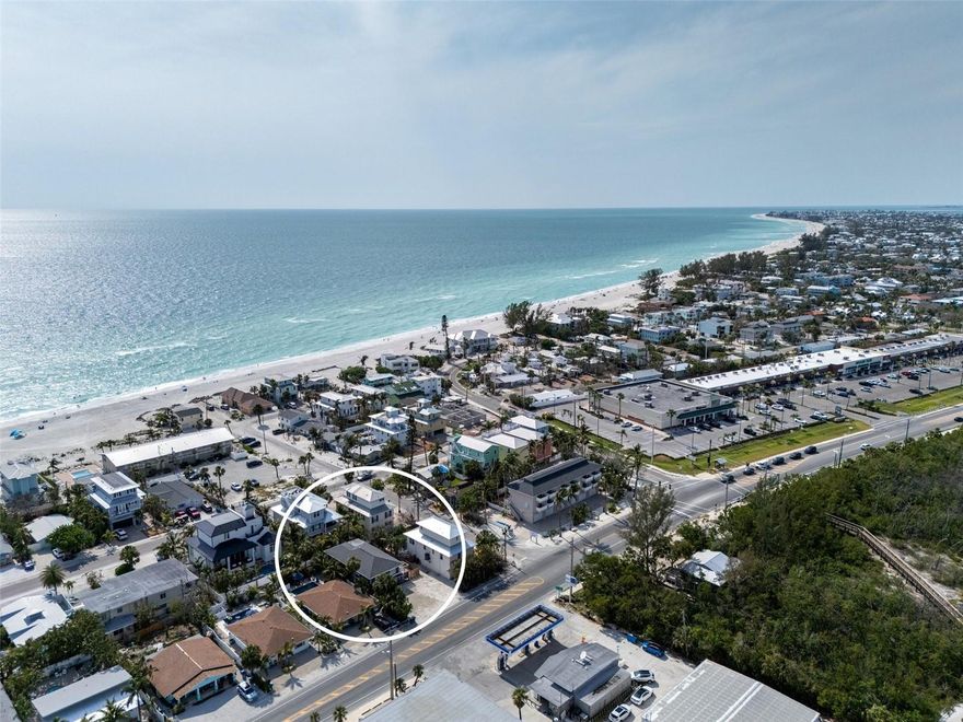 Opportunities like this are exceptionally rare on Anna Maria Island. This income-producing triplex in the heart of Holmes Beach offers the ultimate combination of prime island location, short-term rental potential, and long-term investment value, with no busy streets to cross and just steps from the island’s world-famous Gulf beaches, plus minutes to the dining, shopping, and entertainment of Bridge Street. One of the few multi-unit properties available on Anna Maria Island, this active short-term rental features three separate units, including a spacious 3-bedroom, 1-bath residence upstairs, along with a 2-bedroom, 1-bath unit and a studio apartment on the main level, offering exceptional flexibility for owner occupancy, multiple income streams, or a live-in-one, rent-the-others strategy. The location is equally compelling, with easy access near the Manatee Avenue Causeway, IMG Academy approximately 20 minutes away, UTC and Lakewood Ranch 35–40 minutes, Downtown Sarasota within 40 minutes, Sarasota-Bradenton International Airport (SRQ) about 30 minutes, and Tampa International Airport (TPA) roughly 60–70 minutes, driving strong year-round rental demand and effortless travel for owners and guests alike. Whether you’re pursuing a turnkey Anna Maria Island investment, a 1031-exchange opportunity, or a coastal retreat that pairs island living with income, this Holmes Beach triplex delivers a truly unmatched opportunity in one of Florida’s most desirable Gulf Coast beach communities.