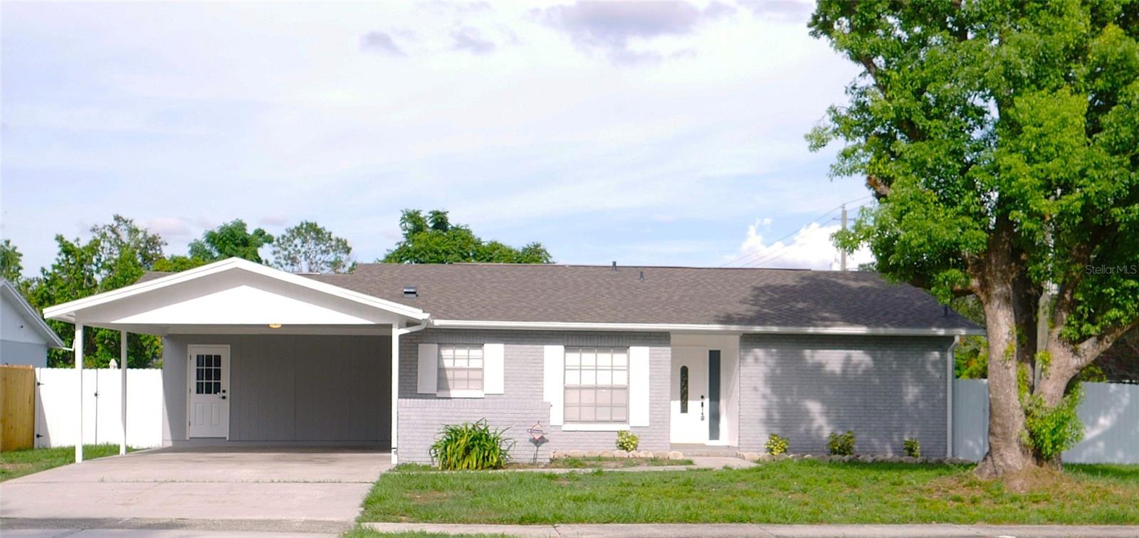 One or more photo(s) has been virtually staged. Beautifully Renovated Corner-Lot Home in the Heart of Brandon! This FULLY RENOVATED one-story property features 3 bedrooms, 2 bathrooms, and generously sized living areas perfect for everyday living and entertaining. Situated on a desirable corner lot, the home stands out with its attractive setting and enhanced sense of space. Fall in love with this MOVE-IN READY home showcasing beautiful upgrades from top to bottom. Notice how much space you’ll have to host family and friends comfortably. The open floor plan seamlessly connects the living room, family areas, and kitchen—creating a warm, inviting atmosphere. Brand NEW APPLIANCES, including modern remote-control ceiling fans, add comfort and a contemporary feel. Enjoy peace of mind with a BRAND-NEW ROOF installed in 2025. The yard is fully fenced with gates on both sides of the home, offering versatility and privacy. Updates include stylish finishes throughout, a NEW FENCE, and thoughtful renovations that make this home completely turnkey. A spacious carport and large backyard complete the package—perfect for outdoor gatherings or peaceful relaxation. Vacant and easy to show — schedule your tour today!